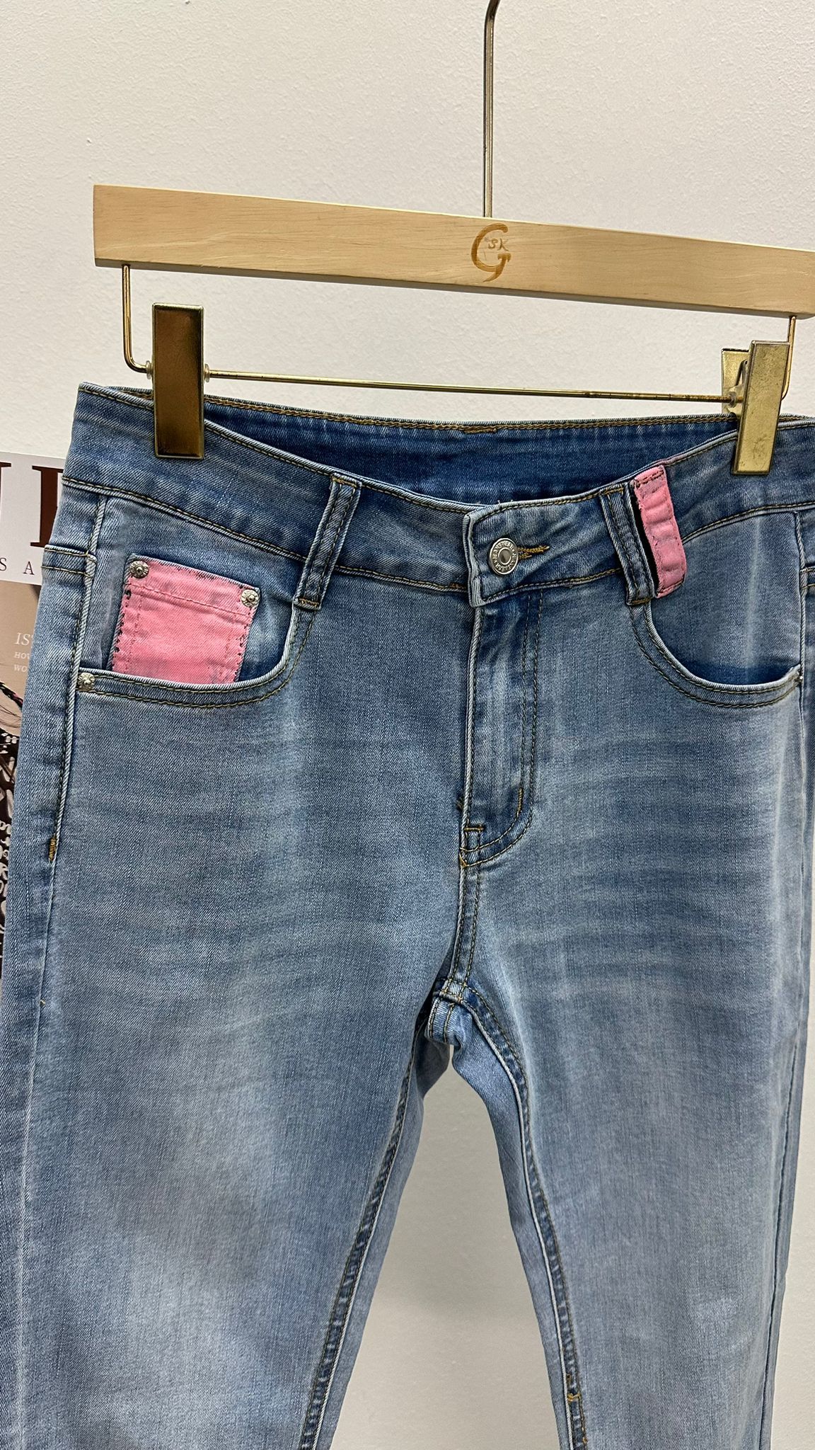 (D1786)Demin Pants