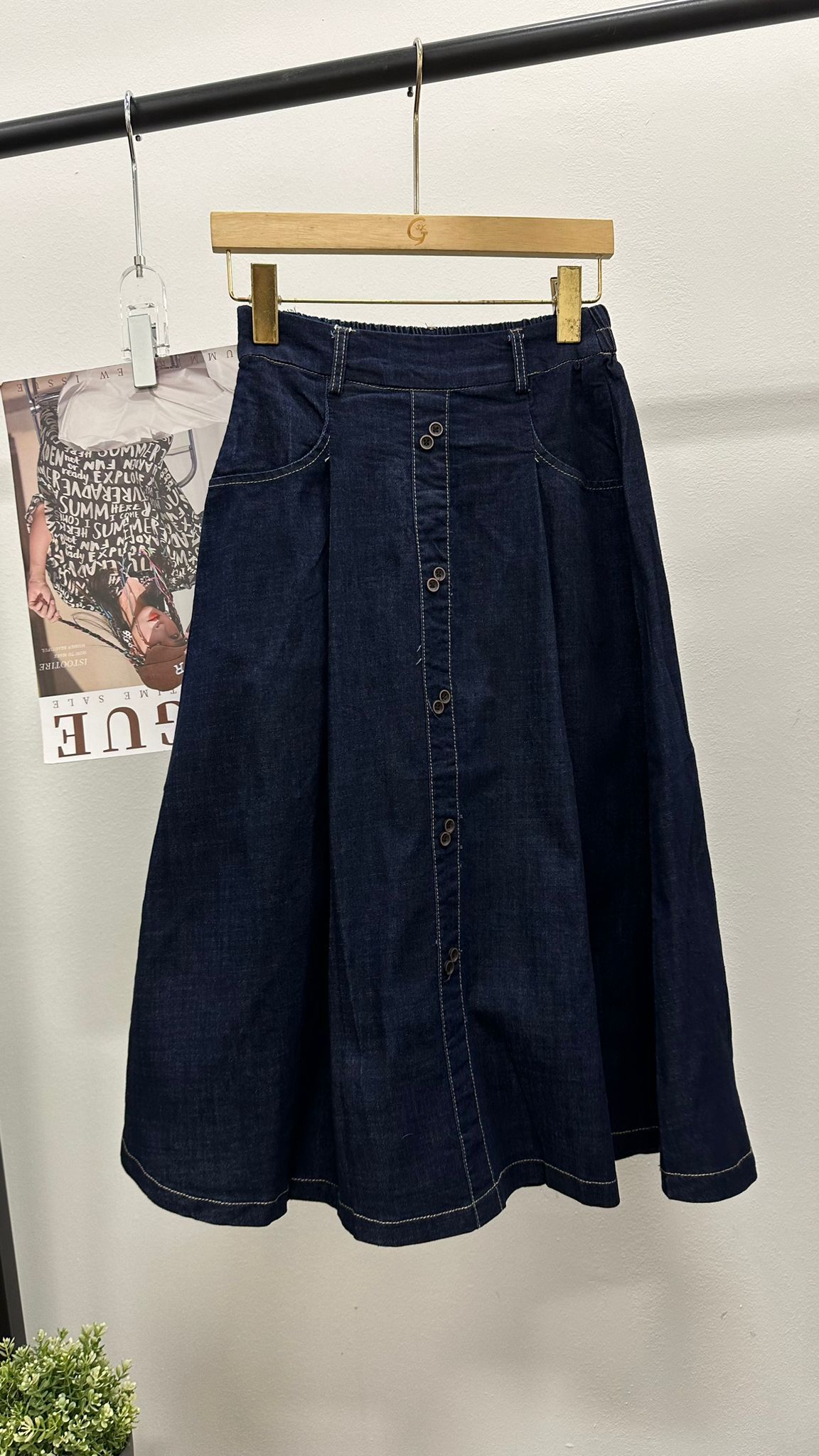 (D1805)Denim Skirt