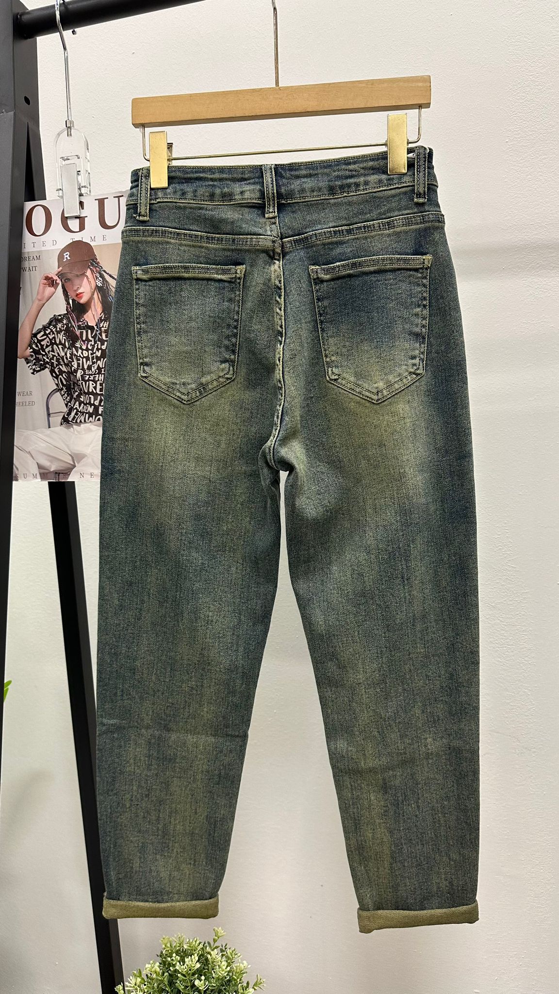 (D1812)Demin Pants
