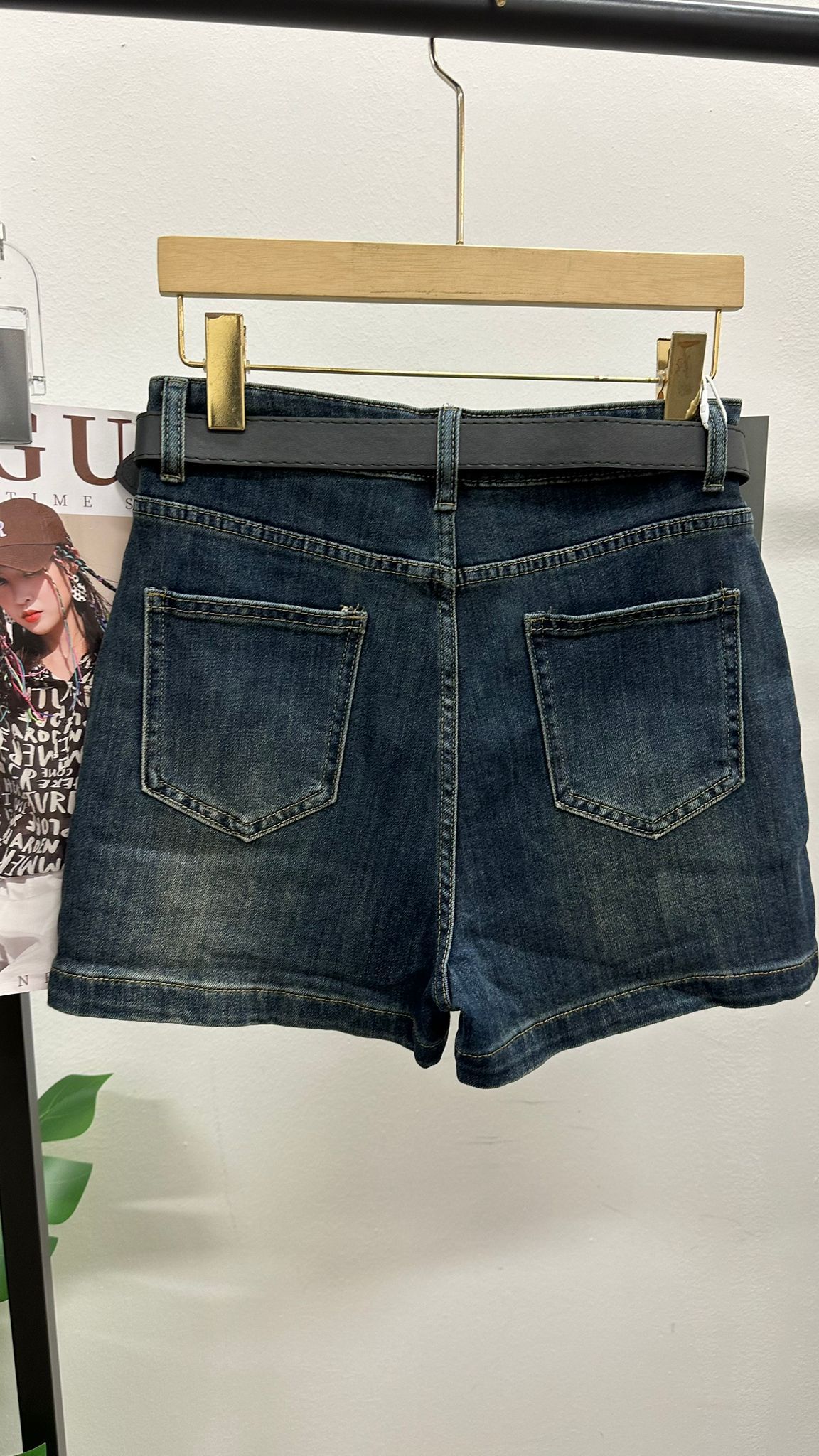 (D1845)Denim Shorts