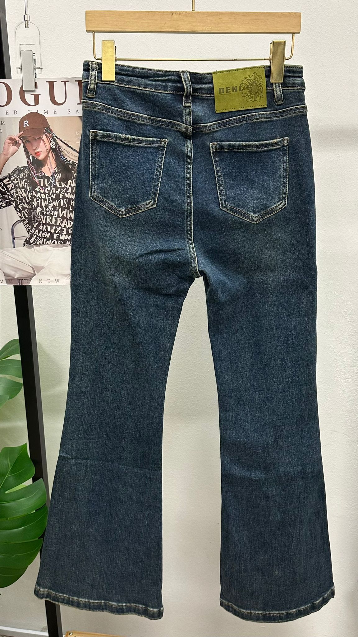(D1879)Denim Pants