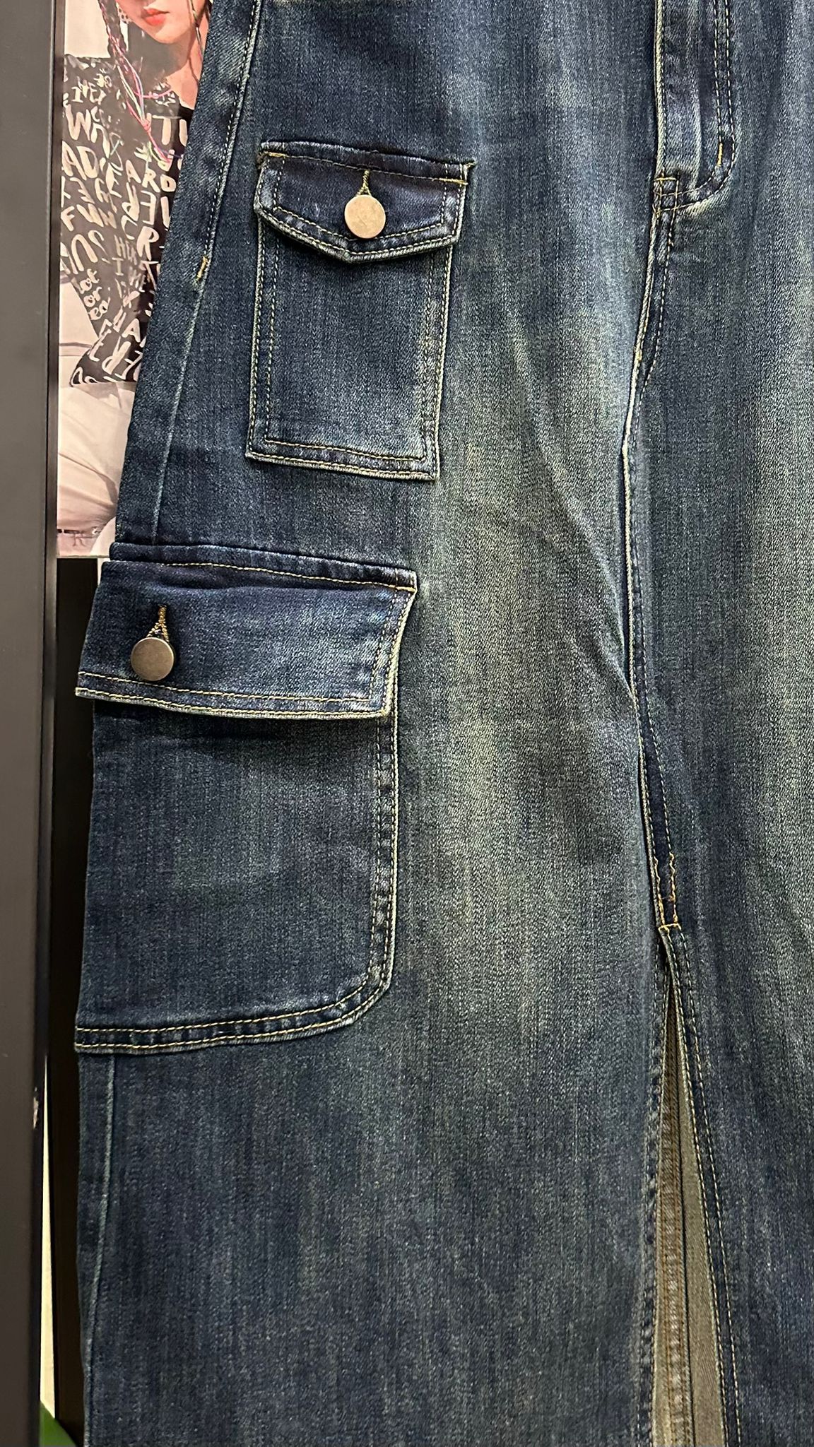 (D1884)Denim Skirt