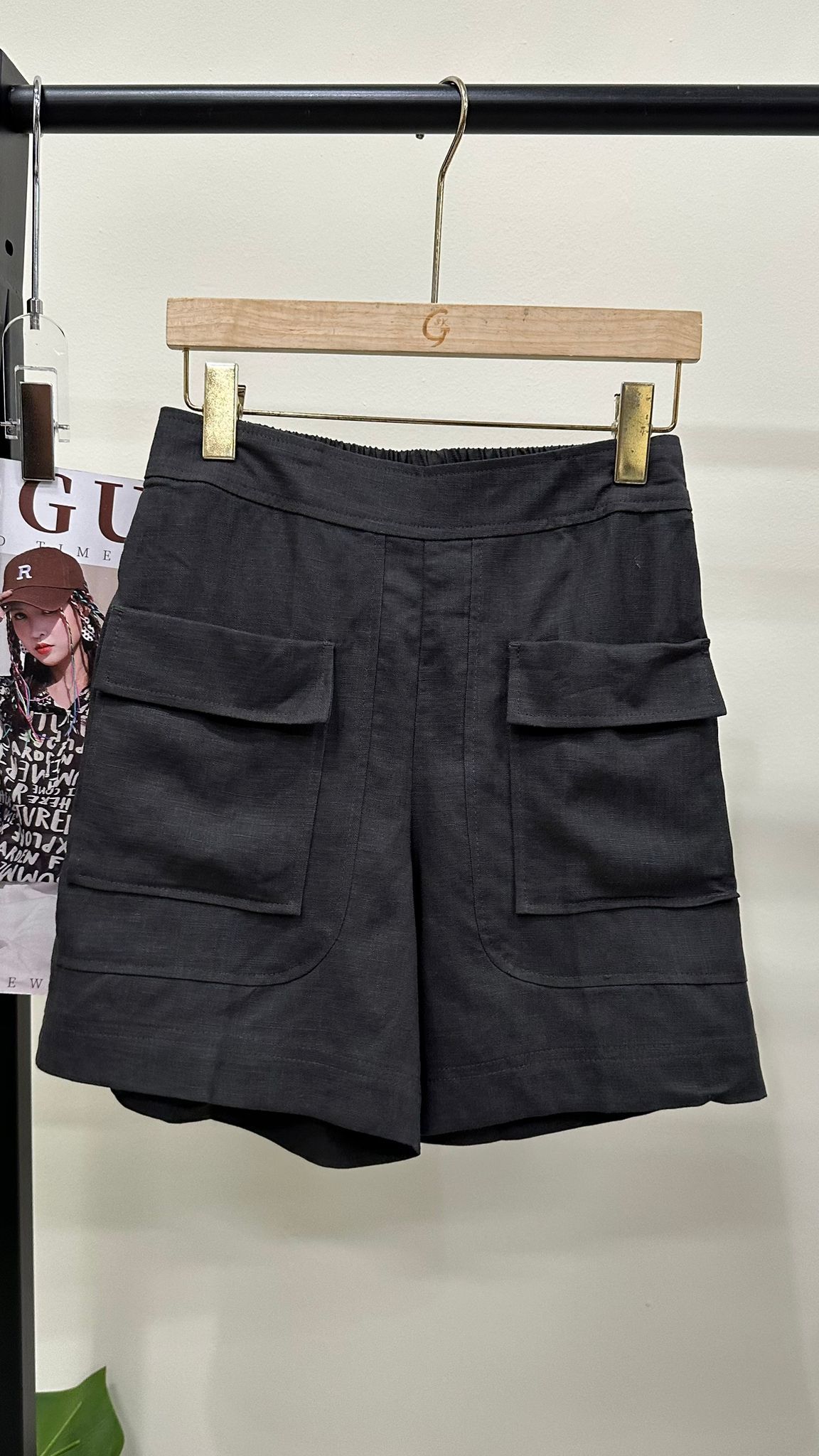 (D1904)Linen Shorts