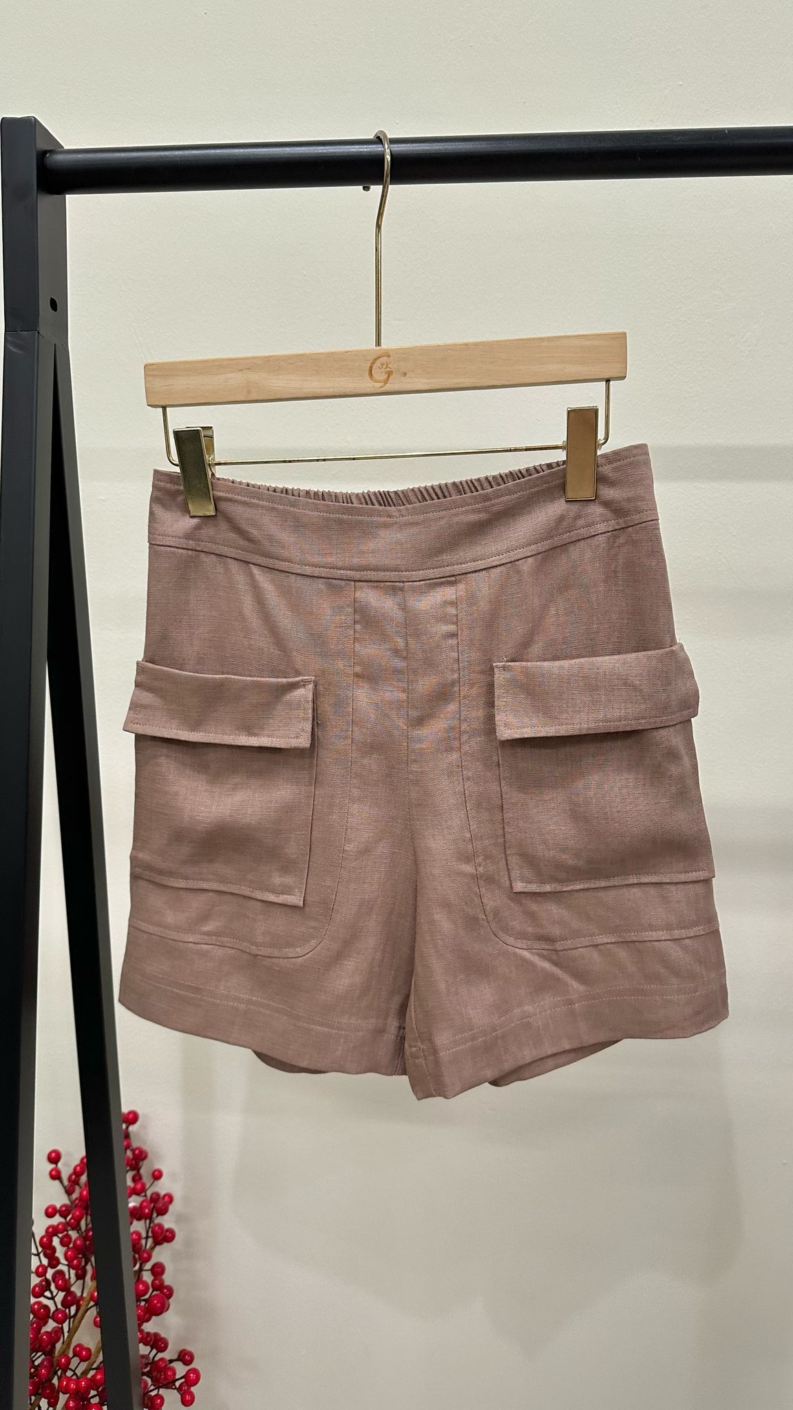 (D1904)Linen Shorts