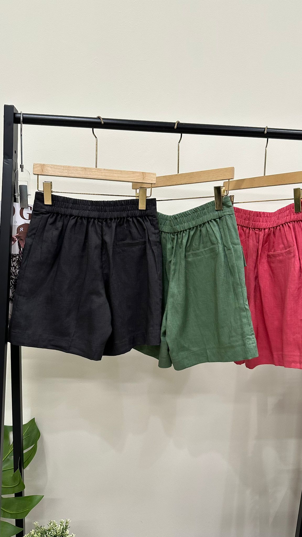 (D1904)Linen Shorts