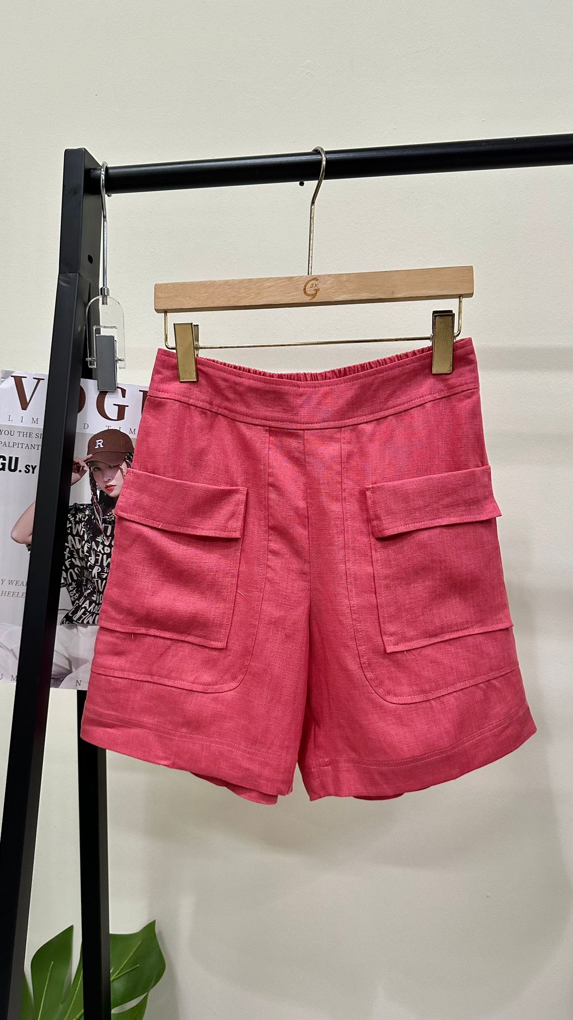 (D1904)Linen Shorts