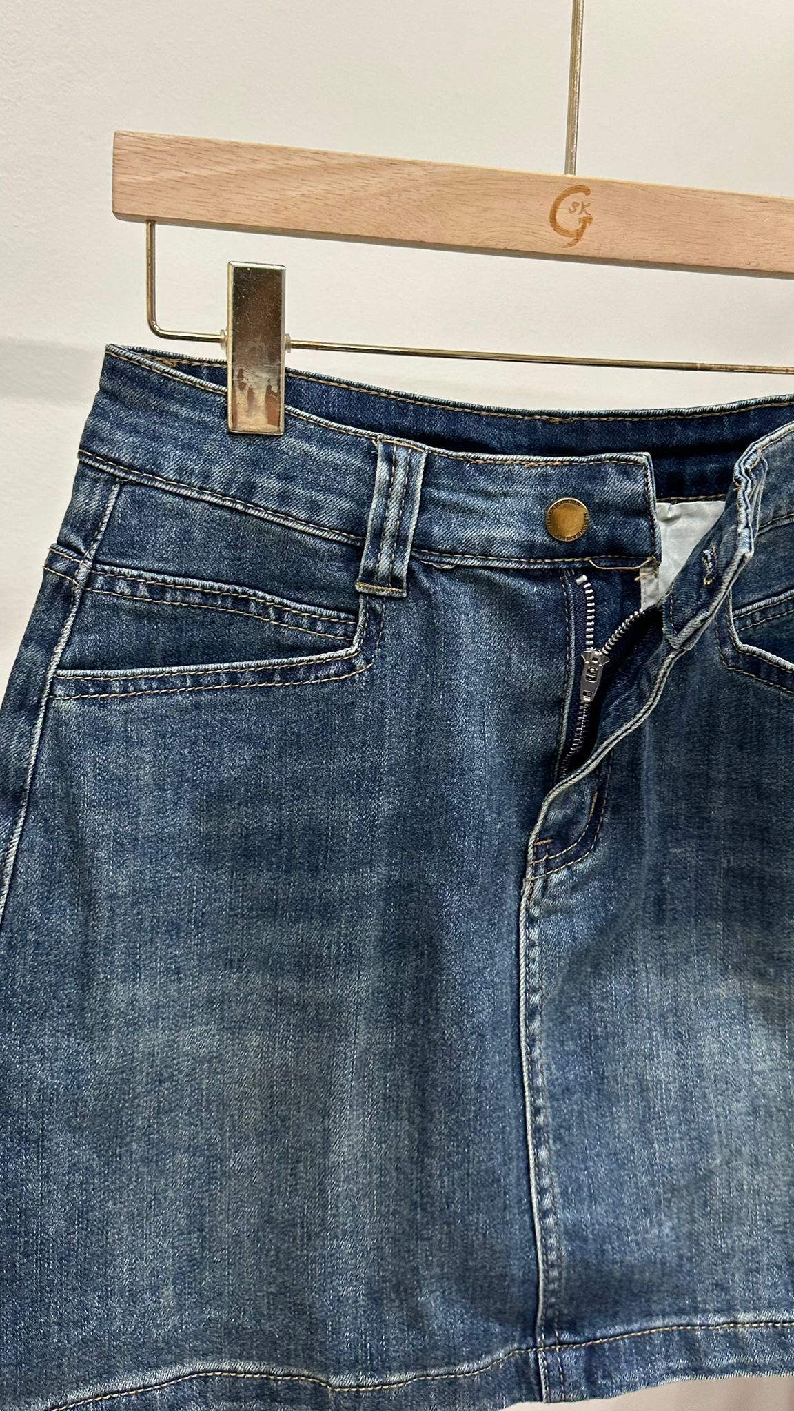 (D1907)Denim Skirt