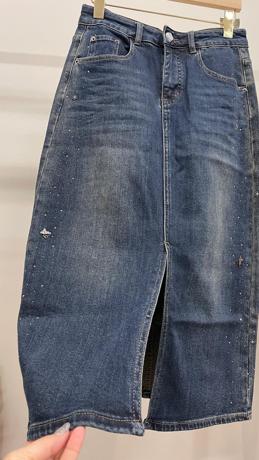 (D1922)Denim Skirt