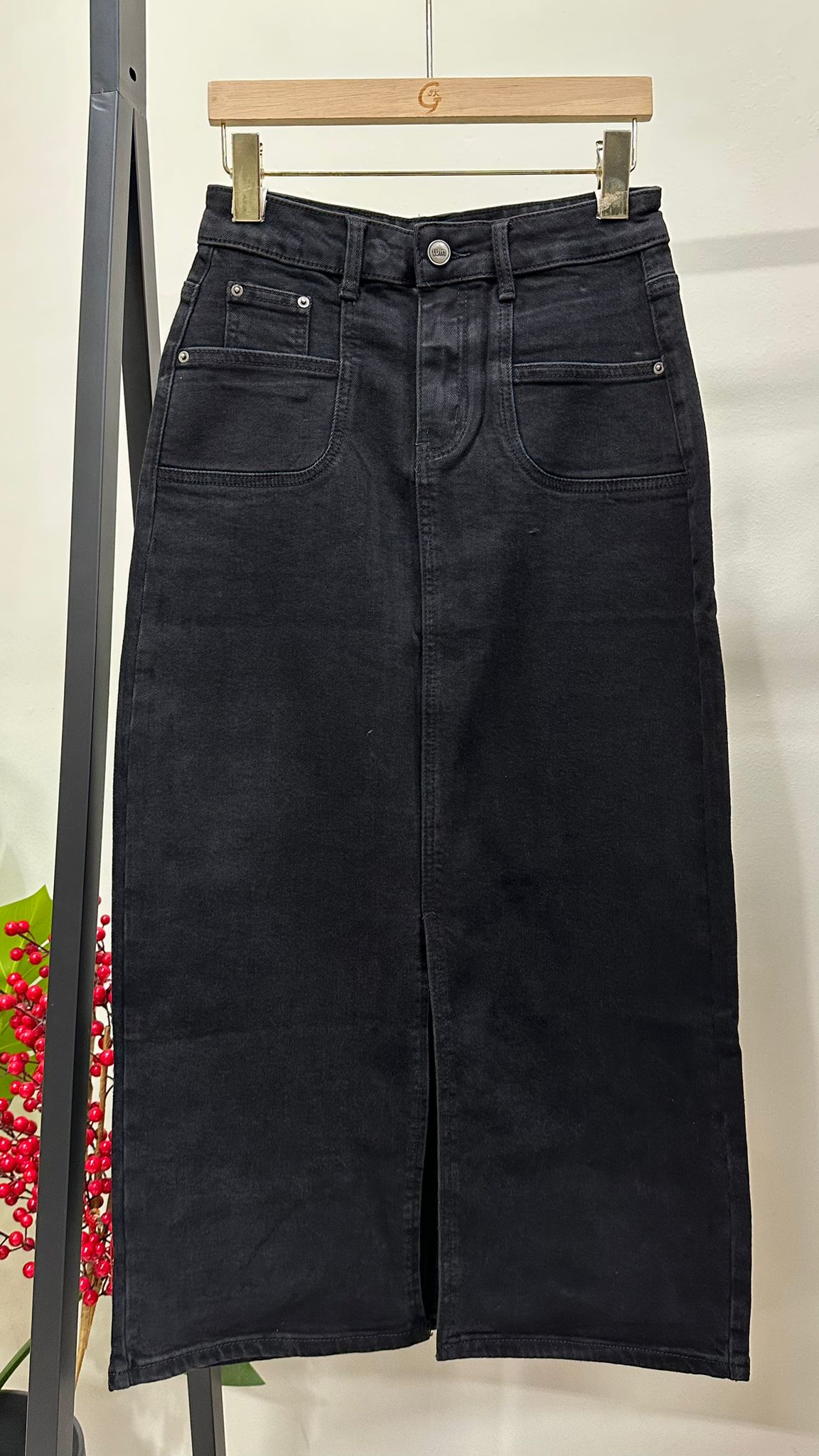 (D1938)Denim Skirt