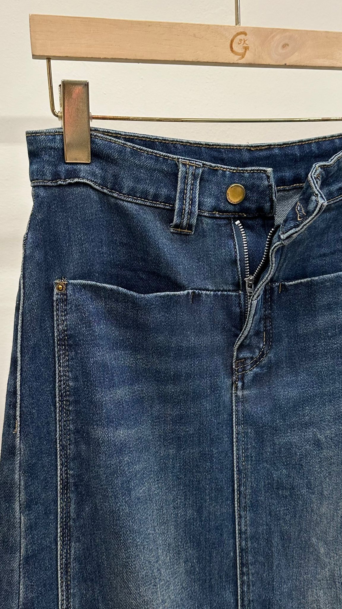 (D1939)Denim Skirt