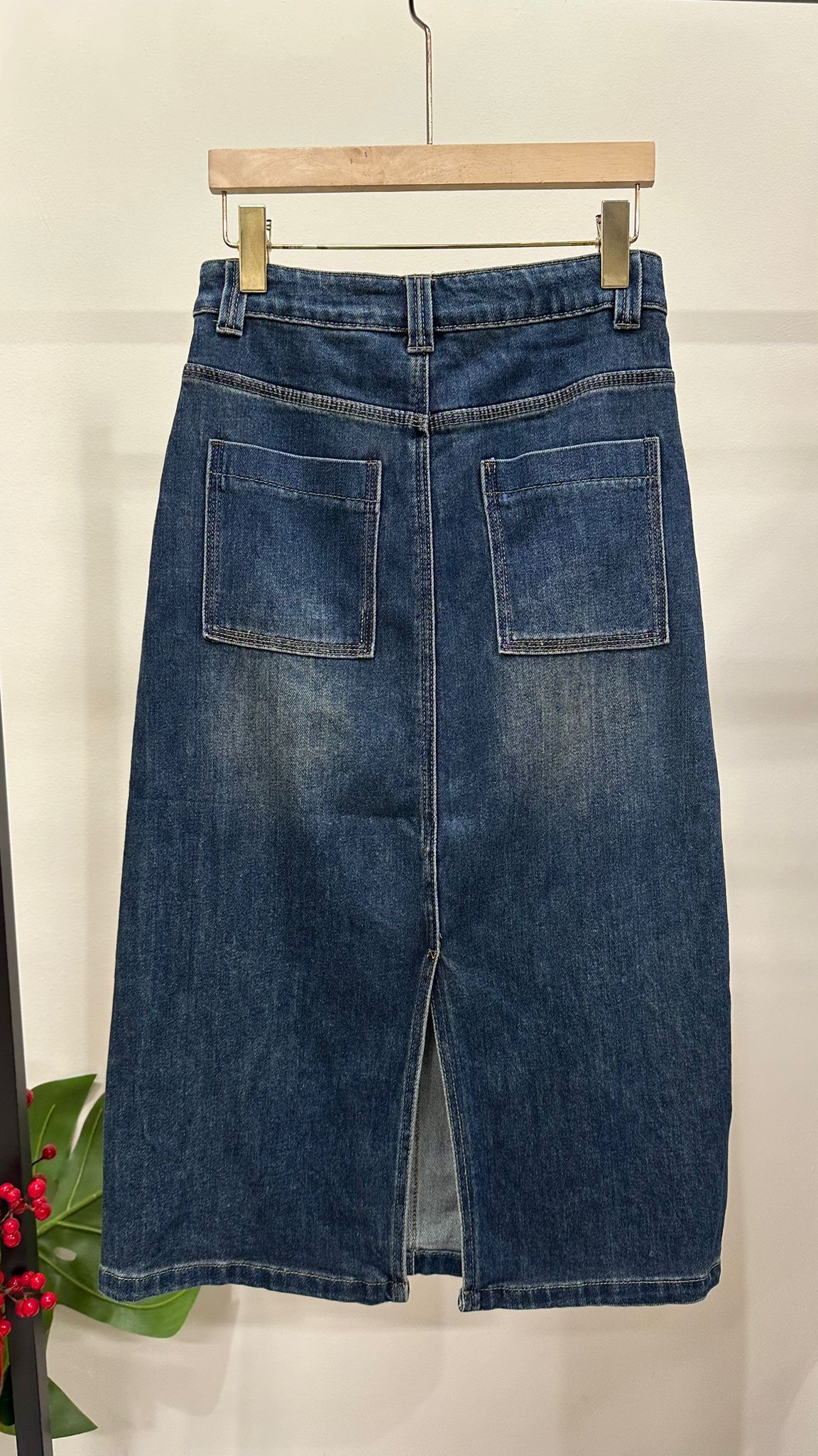 (D1939)Denim Skirt