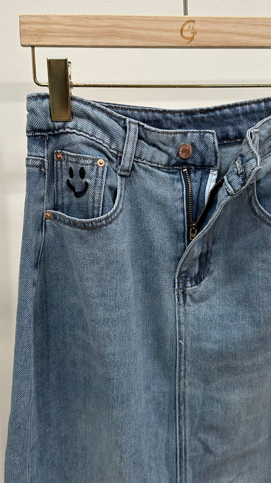 (D1942)Denim Skirt
