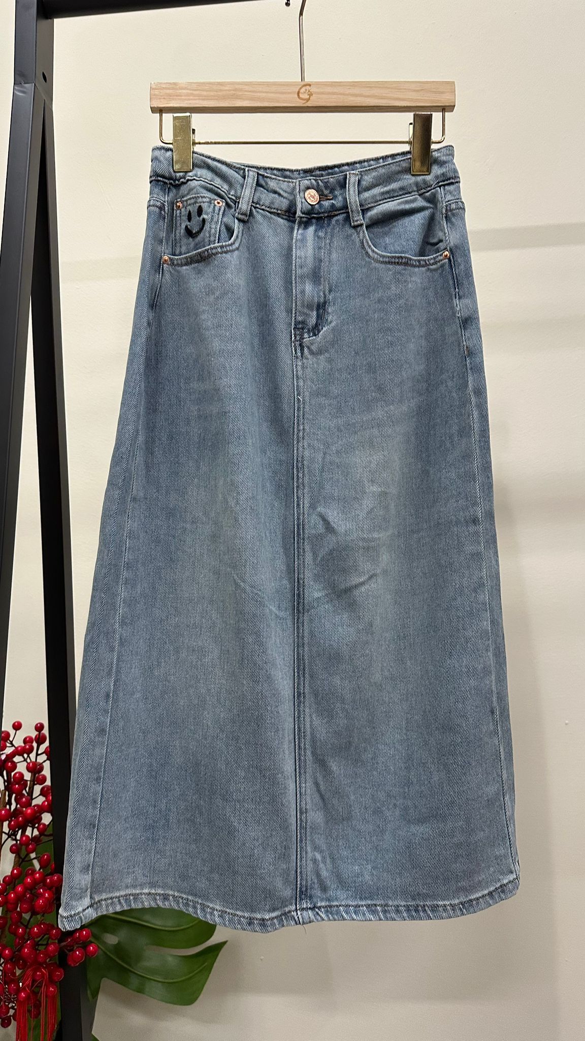 (D1942)Denim Skirt