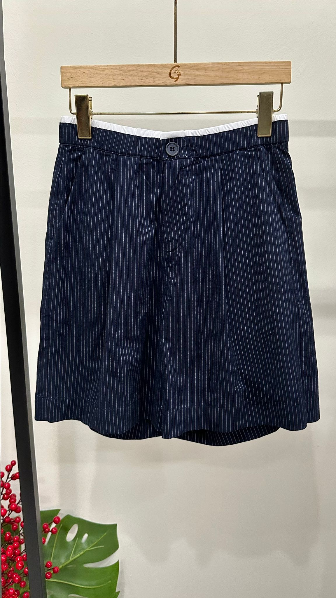 (D1944)Striped Shorts
