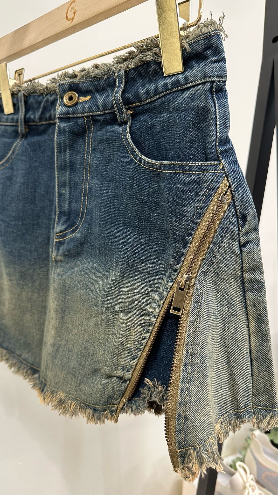 (D1956)Denim Shorts
