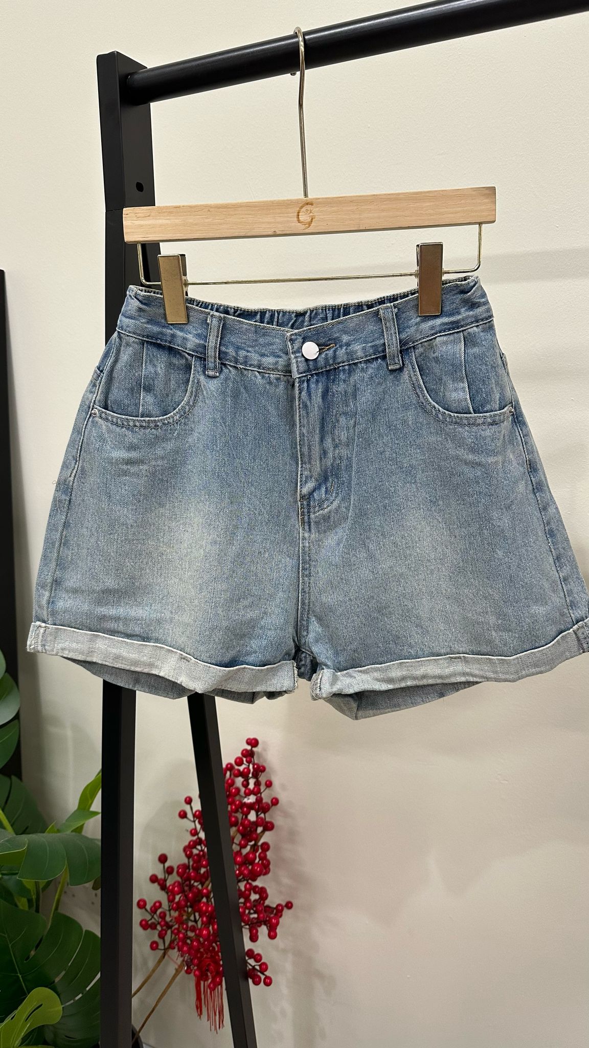 (D1962)Denim Shorts