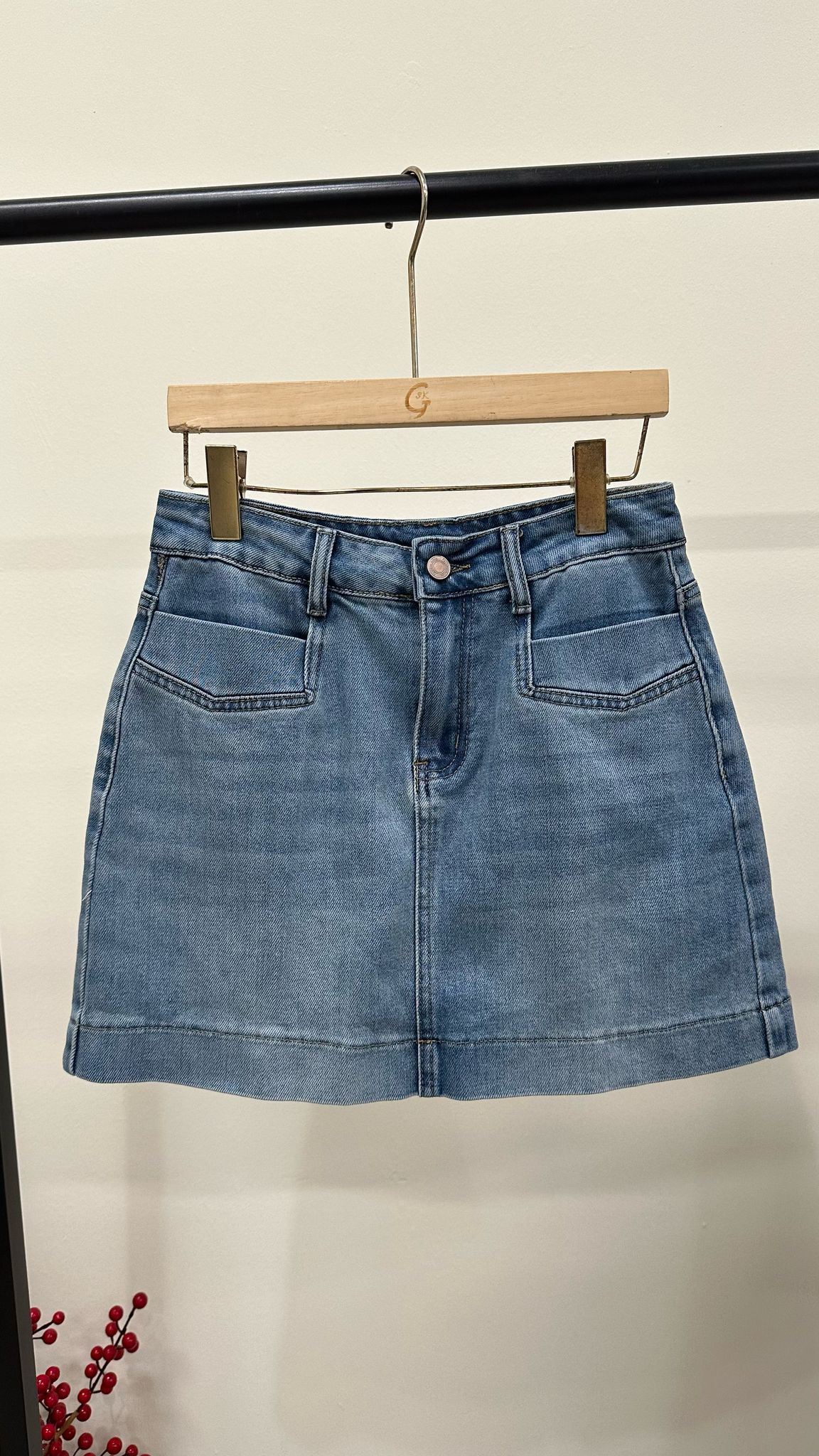 (D2007)Denim Skirt
