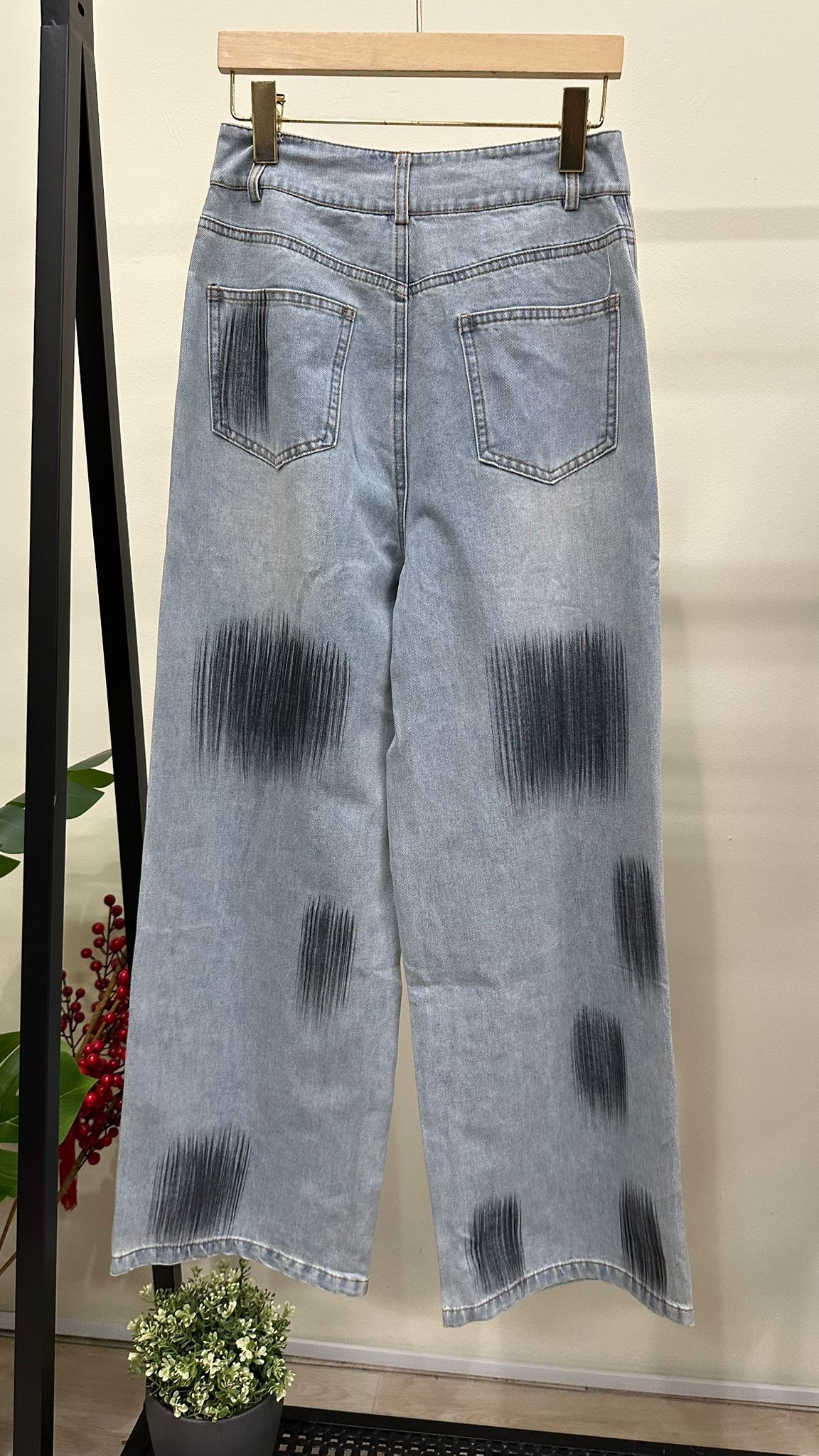(D2032)Denim Pants