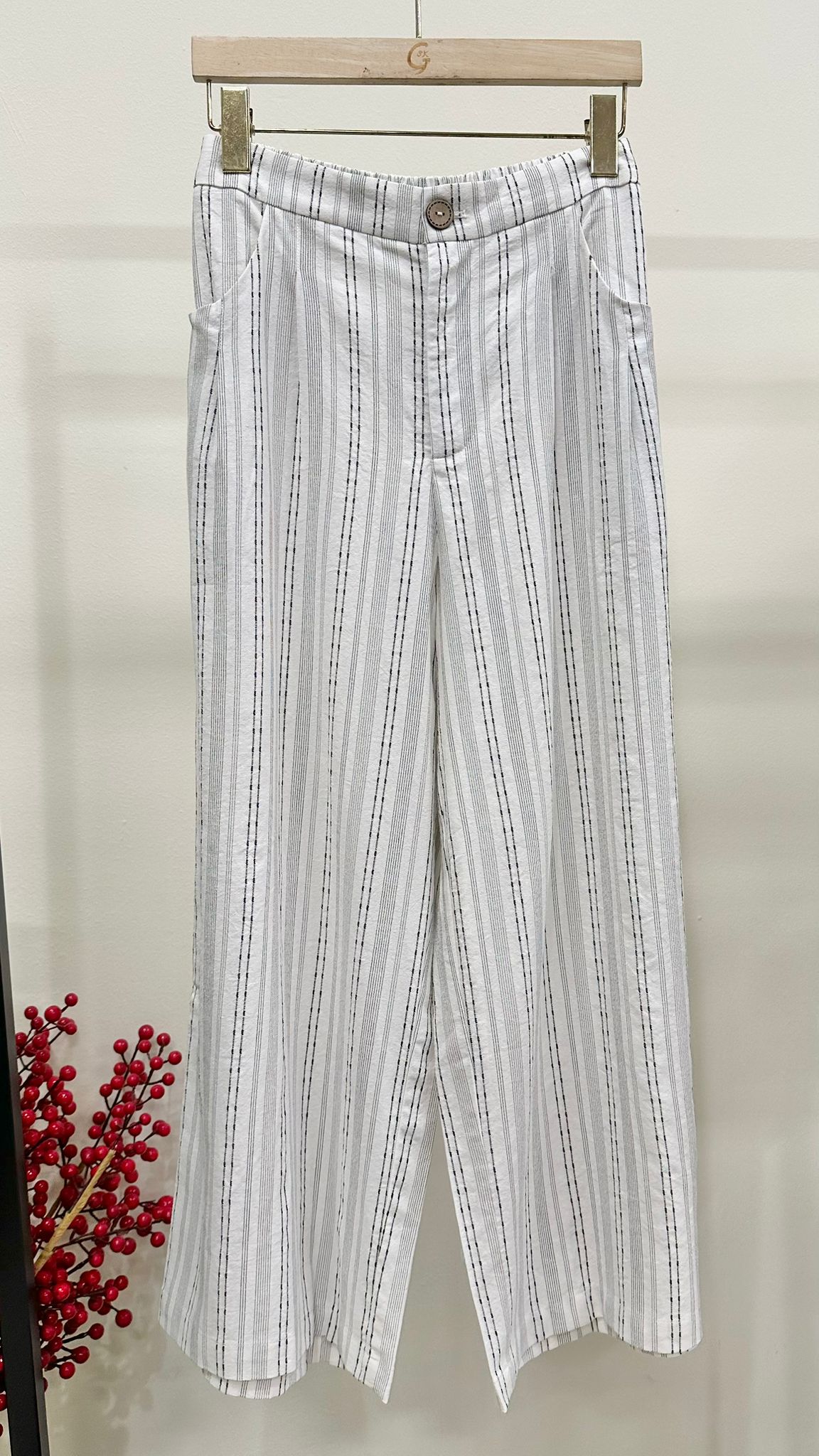 (D2034)Striped Pants