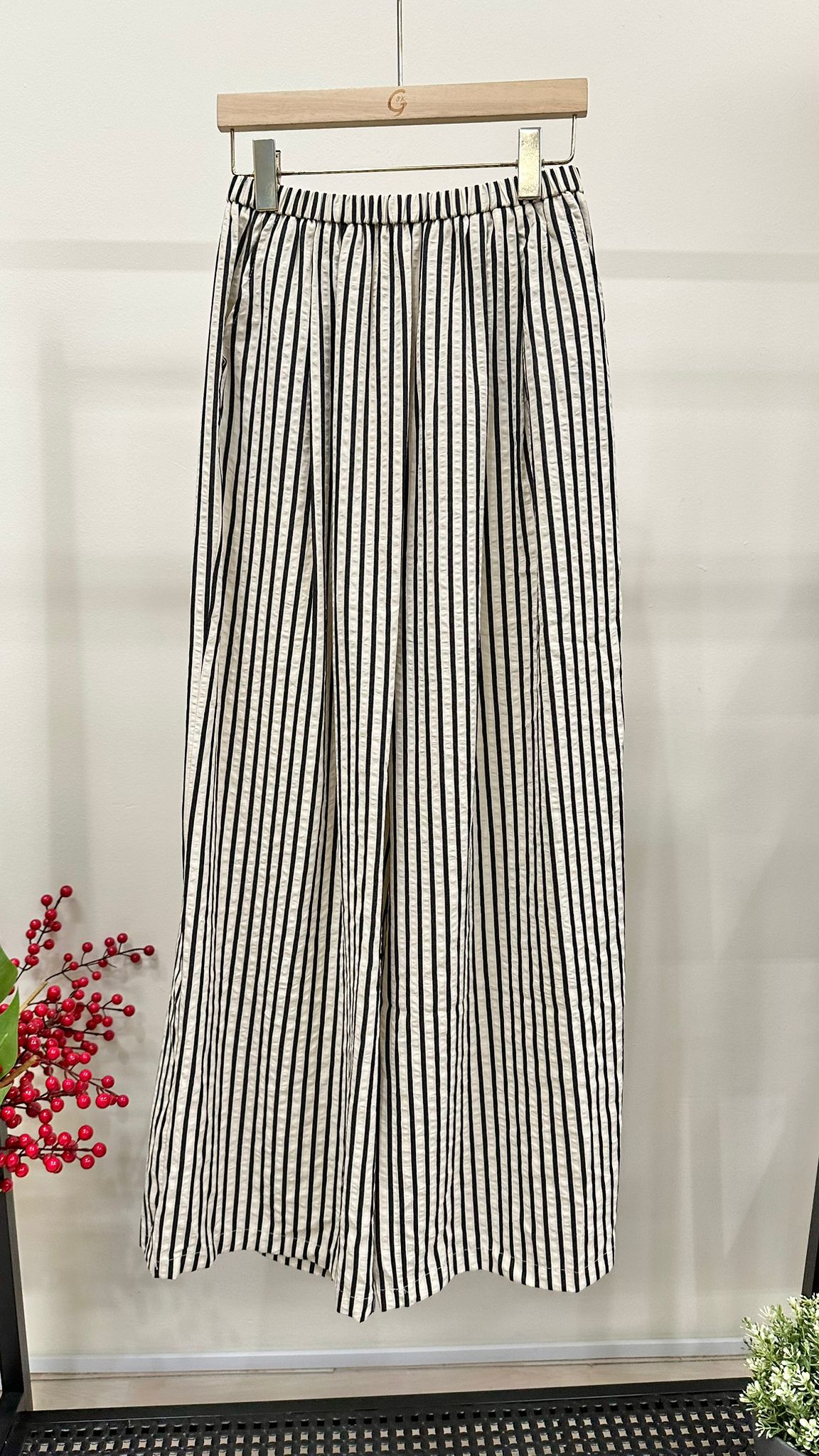 (D2036)Striped Pants