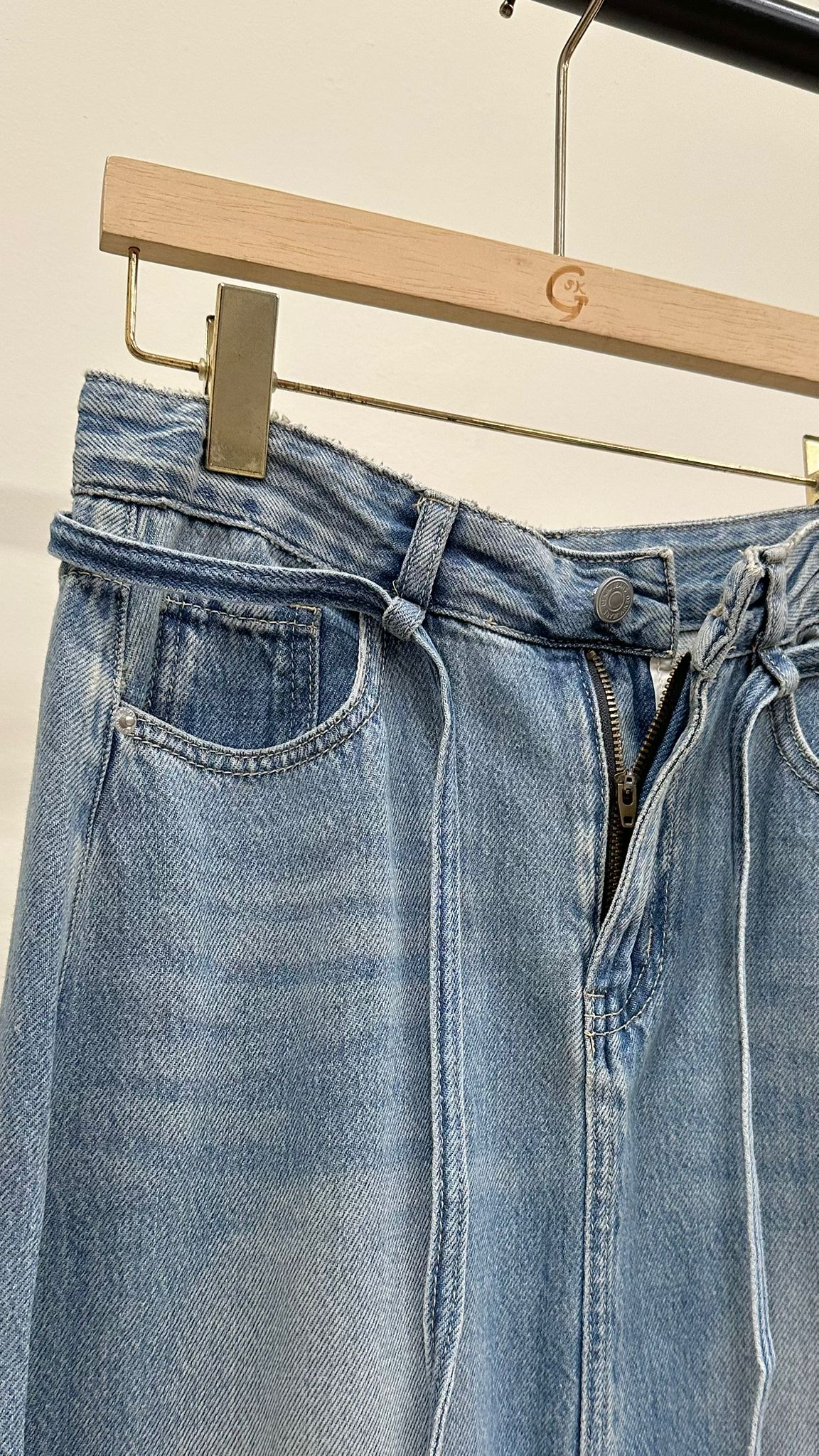 (D2054)Denim Skirt