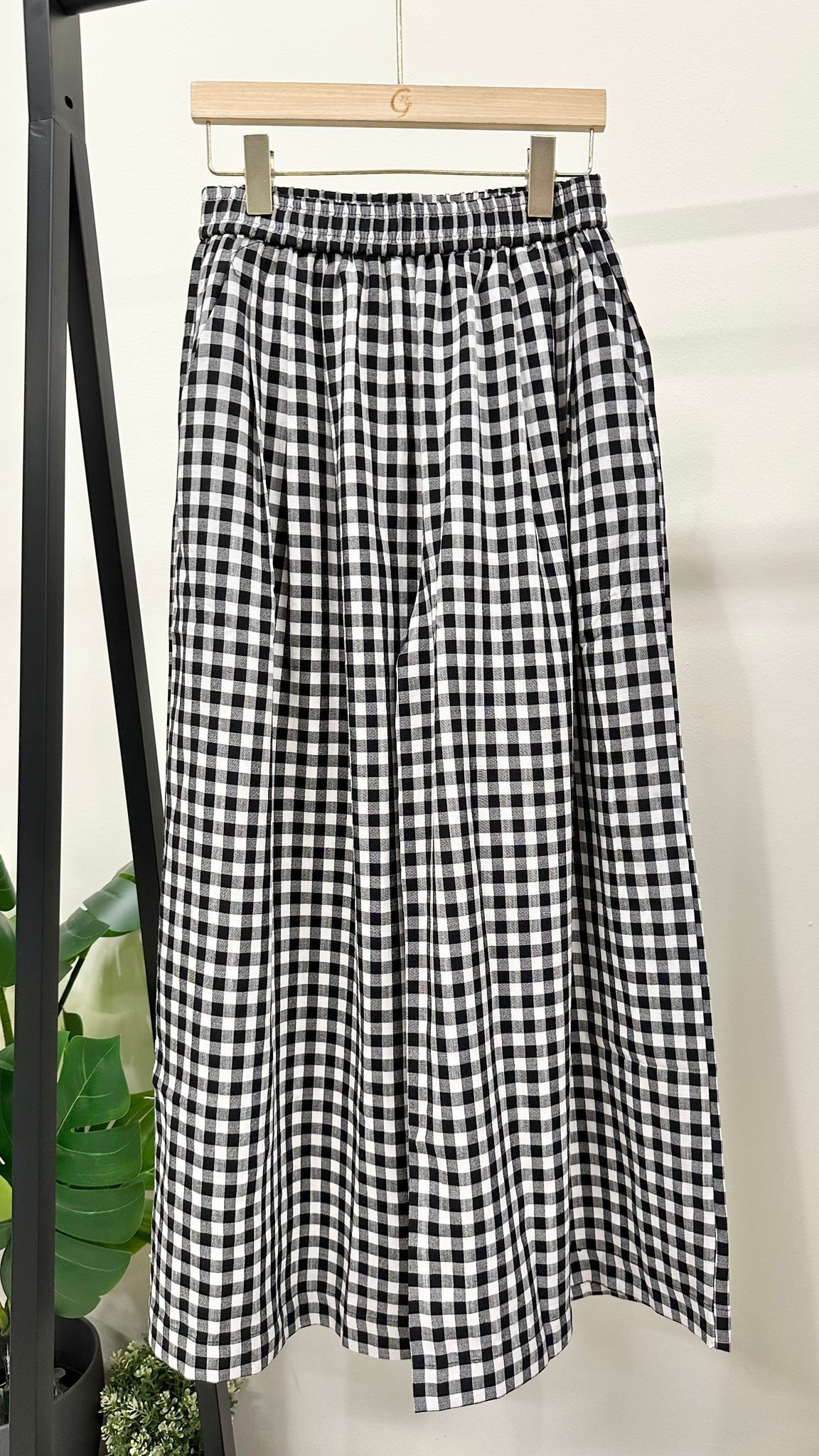 (D2055)Checkered Pants