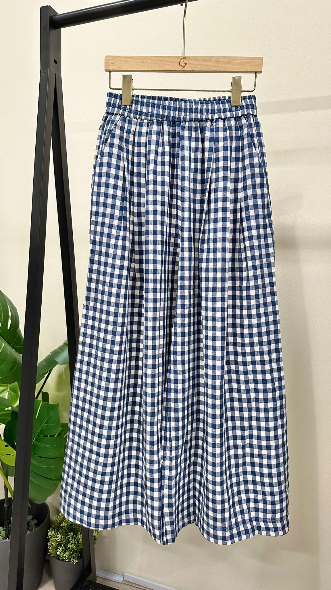 (D2055)Checkered Pants