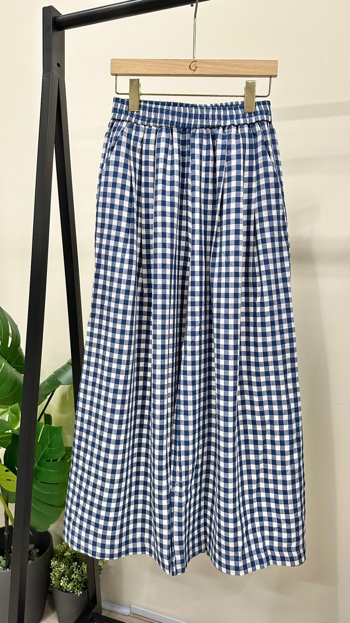 (D2055)Checkered Pants
