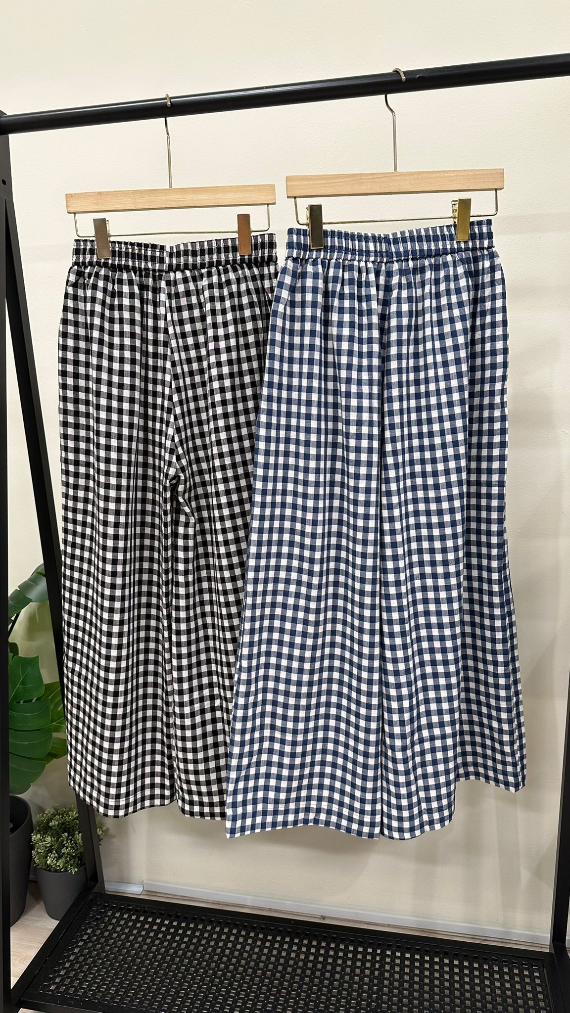 (D2055)Checkered Pants