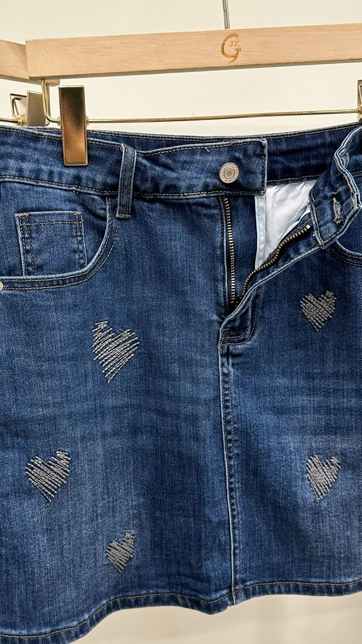 (D2061)Denim Skirt