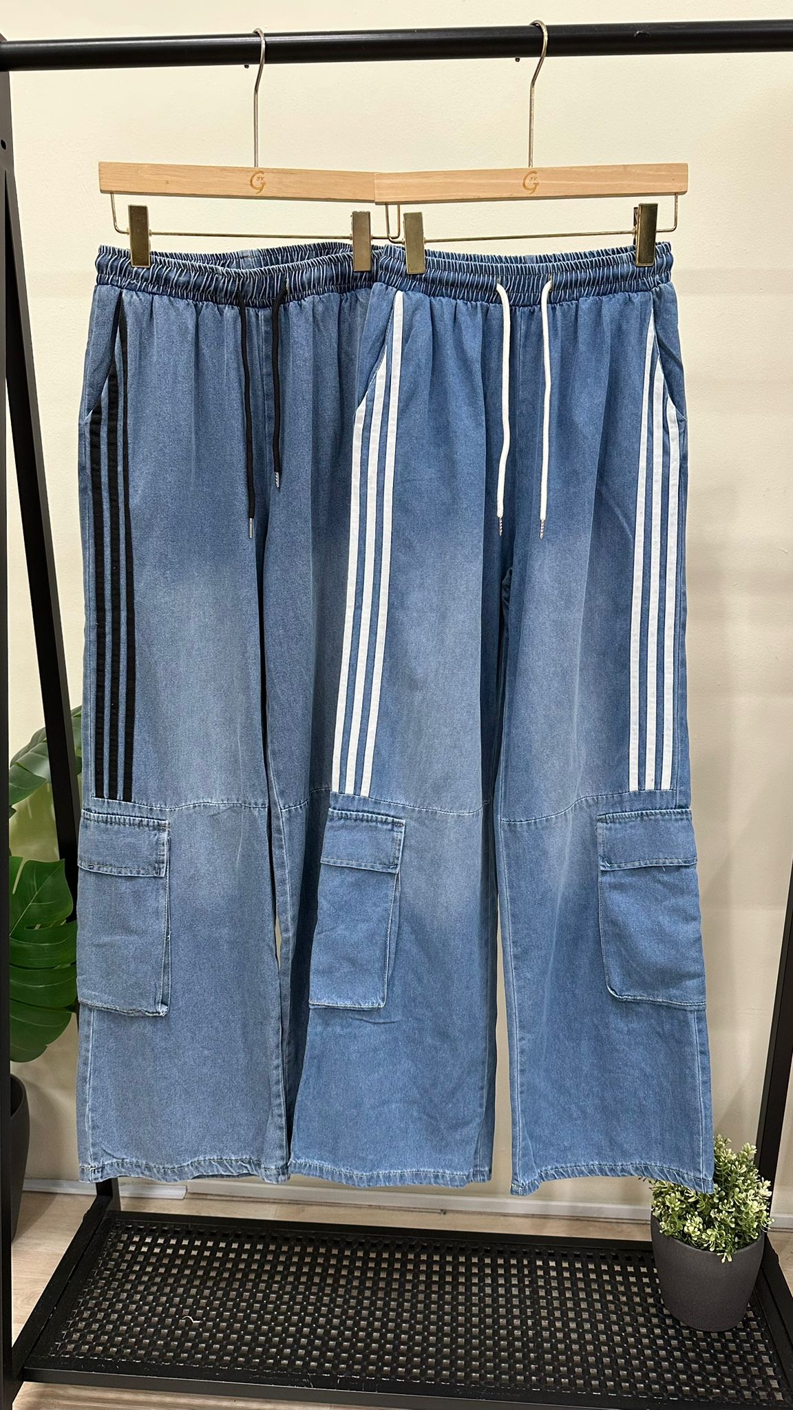 (D2063)Denim Pants