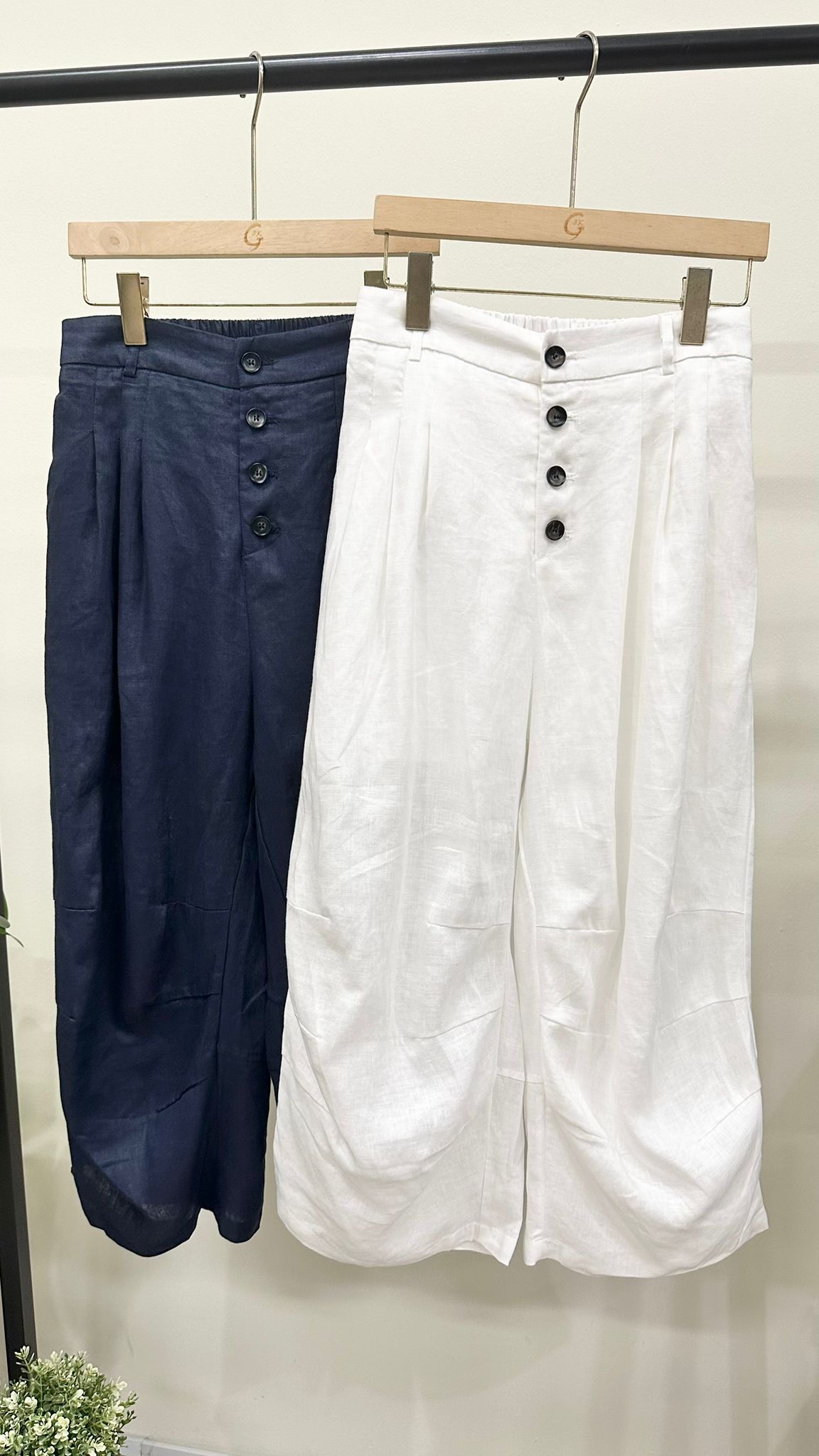 (D2073)Linen Pants