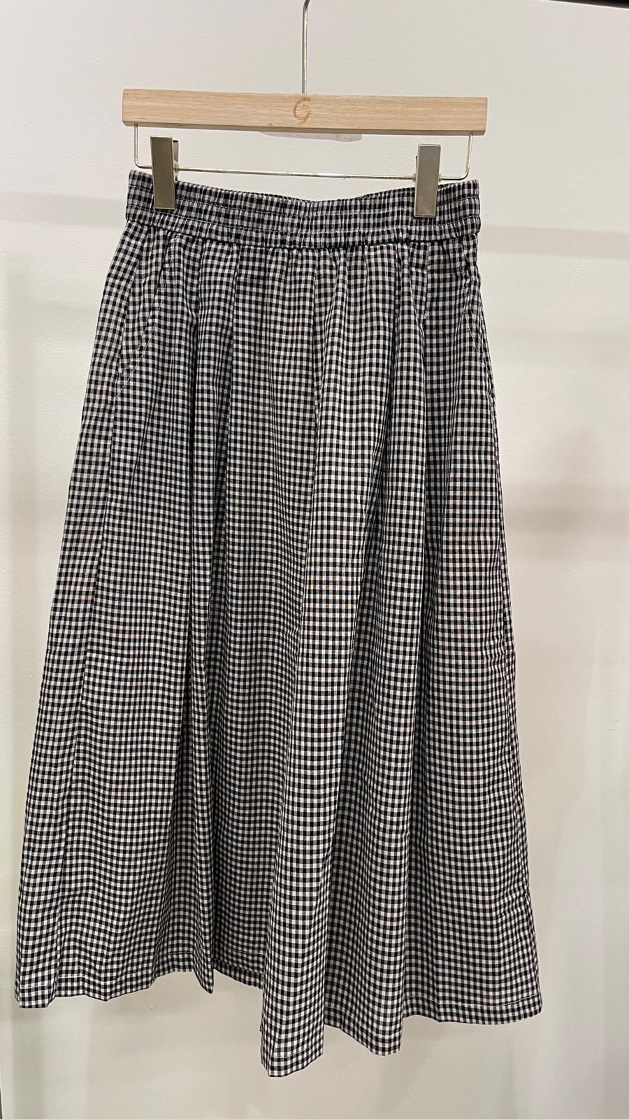 (D2075)Checkered Skirt