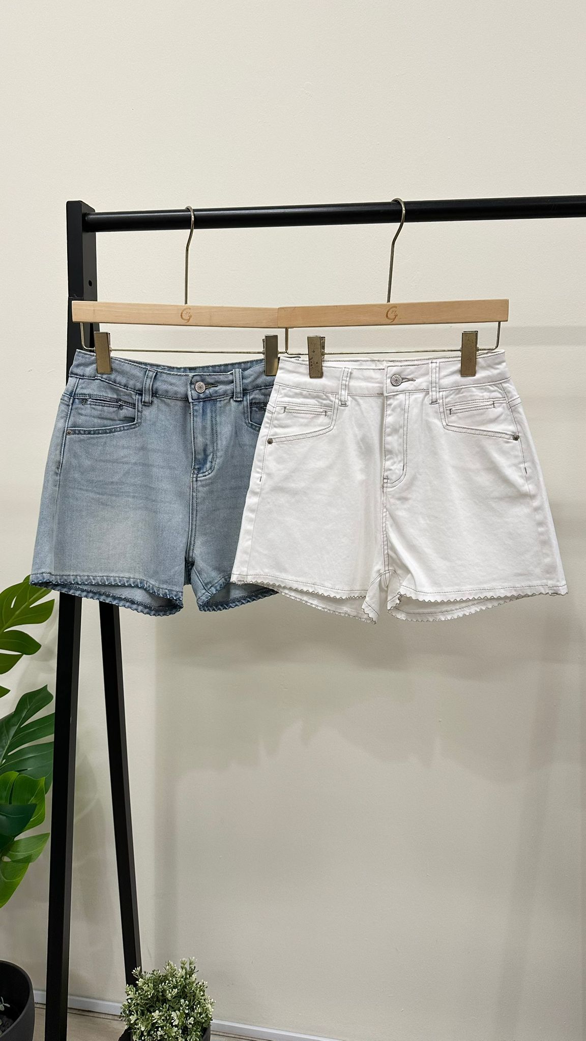 (D2096)Denim Shorts