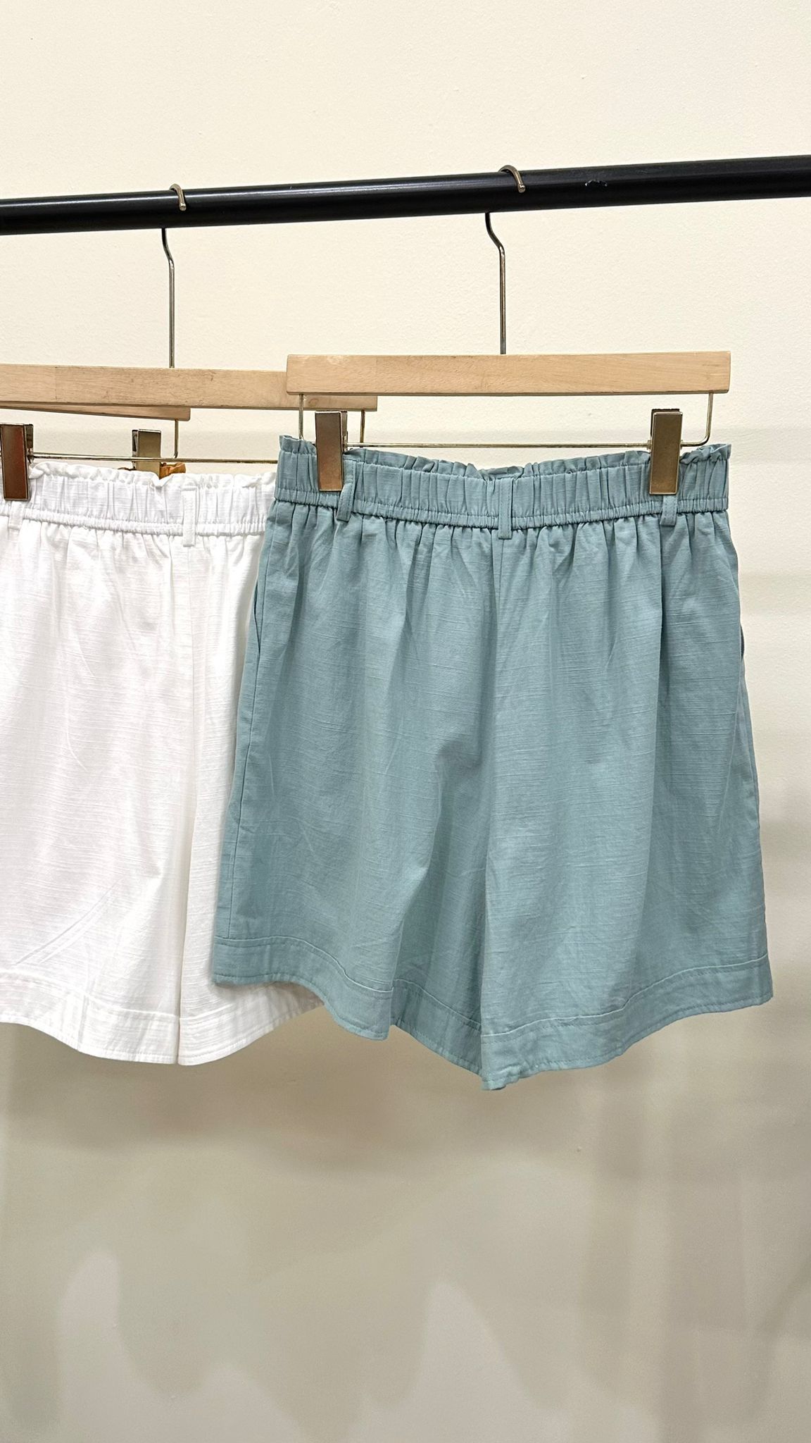 (D2116)Linen Cotton Shorts