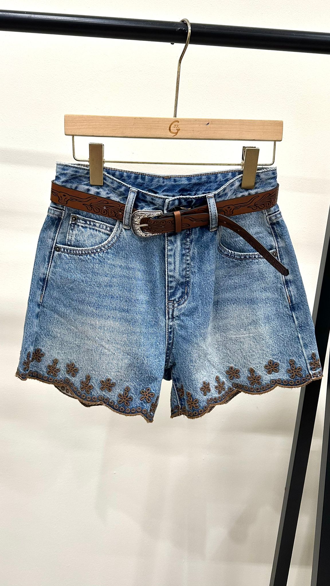 (D2129)Denim Shorts