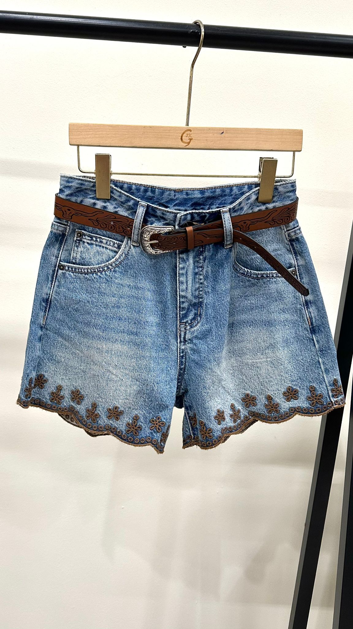 (D2129)Denim Shorts