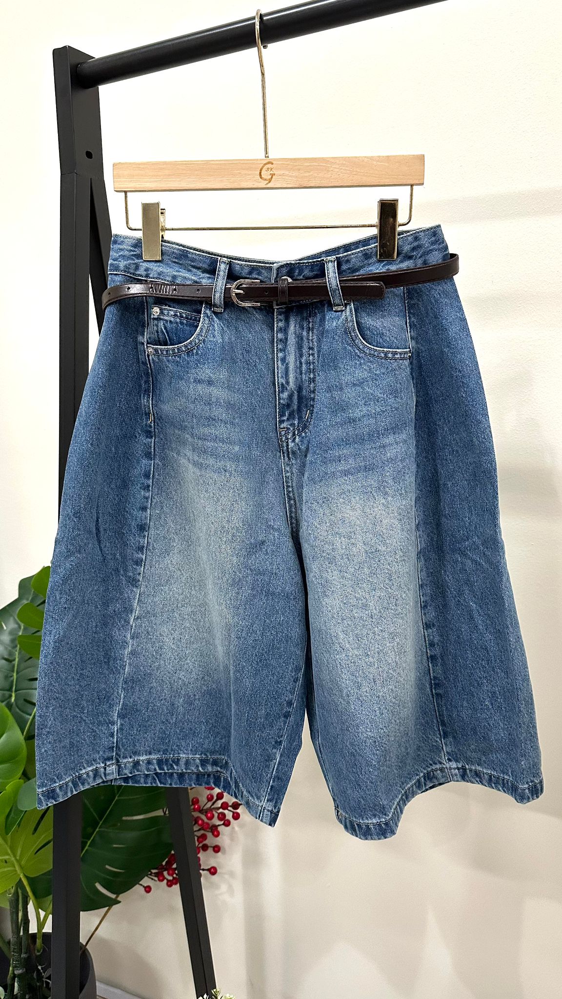 (D2130)Denim Pants