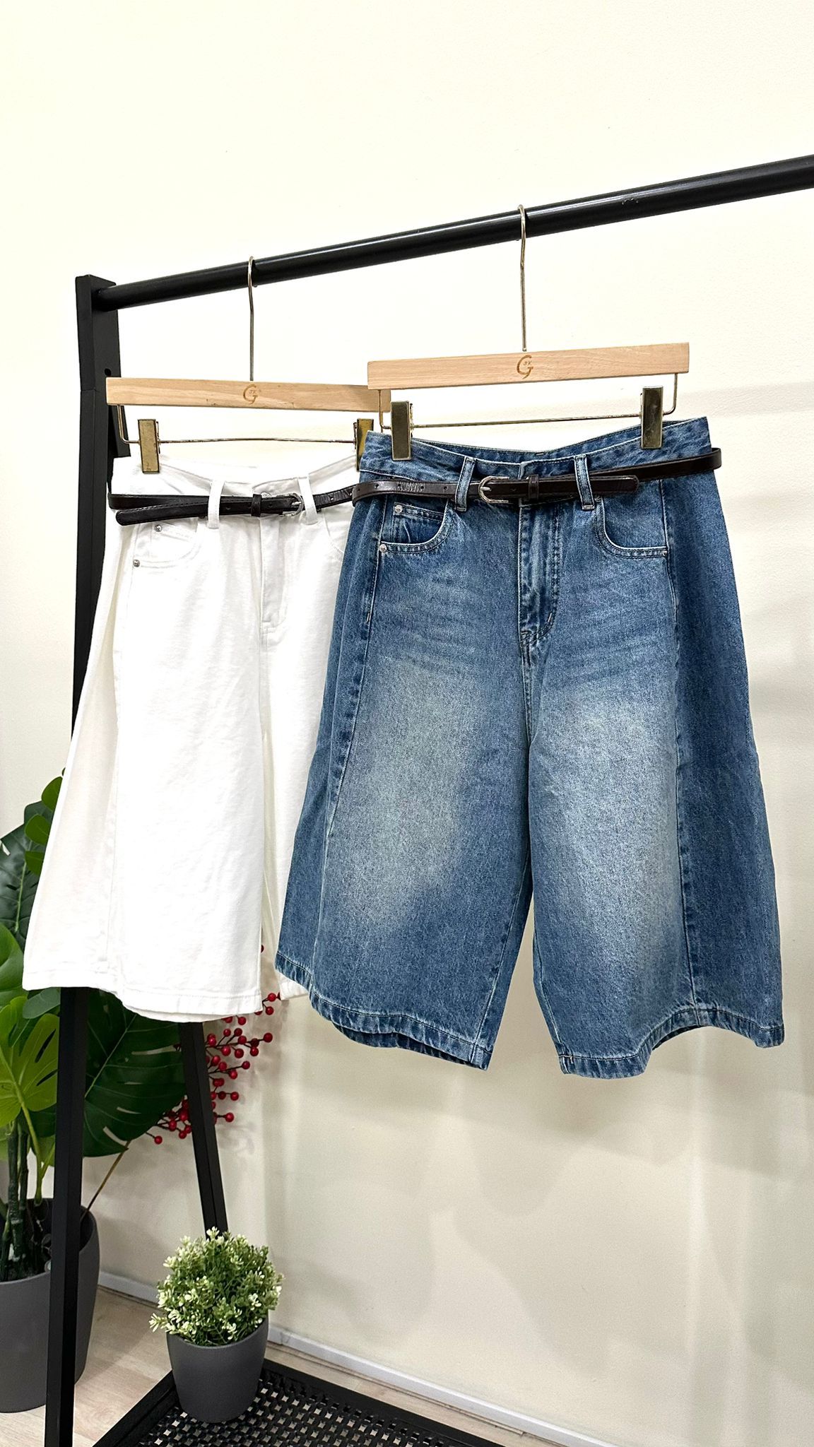 (D2130)Denim Pants