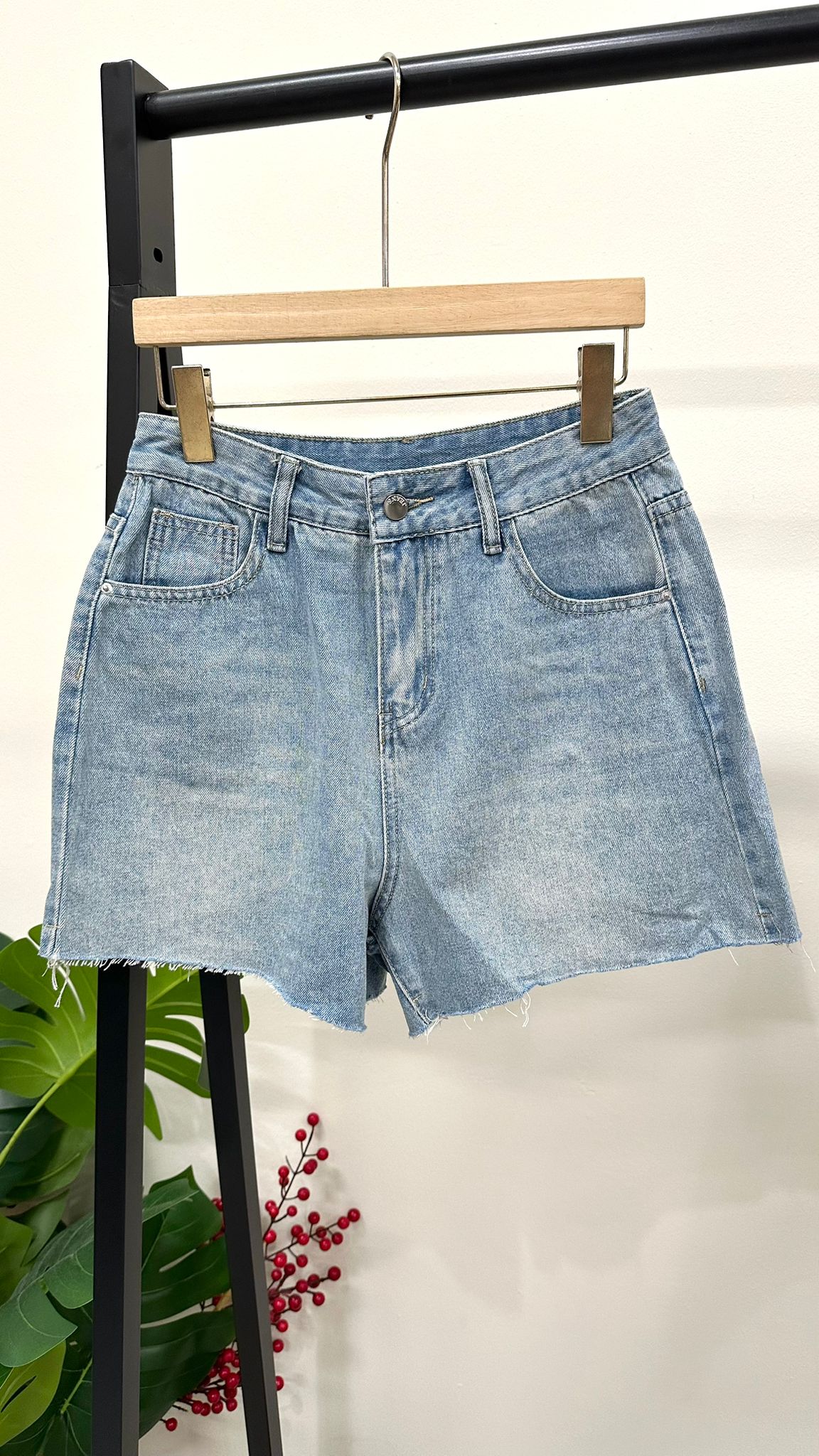 (D2131)Denim Shorts
