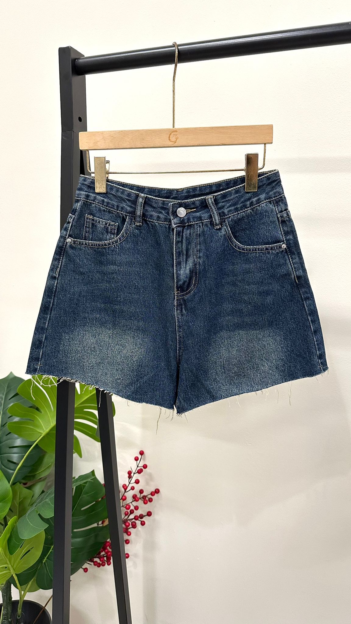 (D2131)Denim Shorts