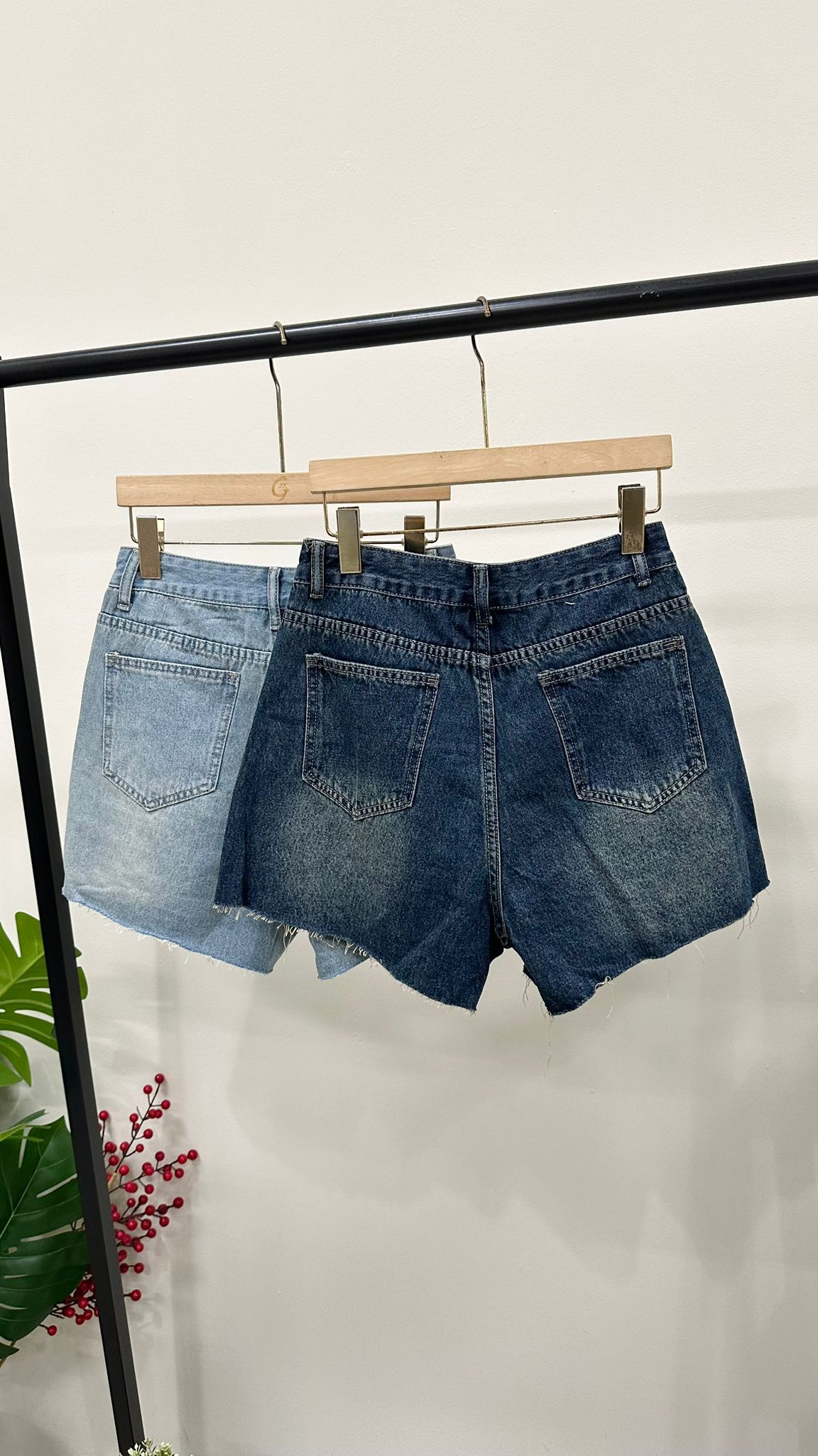 (D2131)Denim Shorts