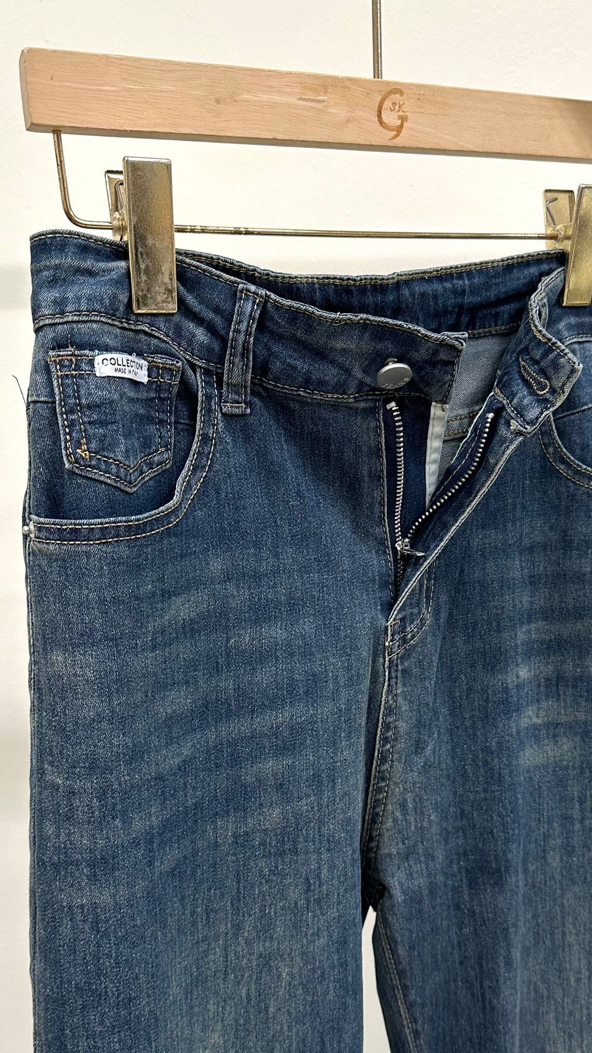 (D2135)Denim Pants