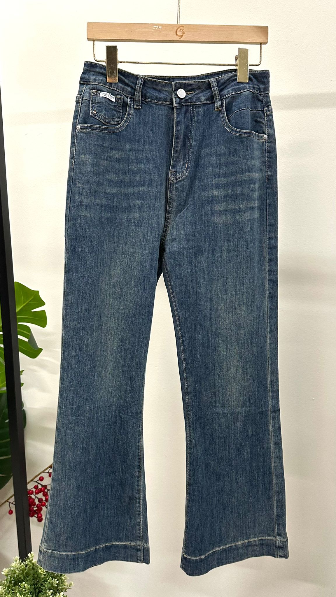 (D2135)Denim Pants