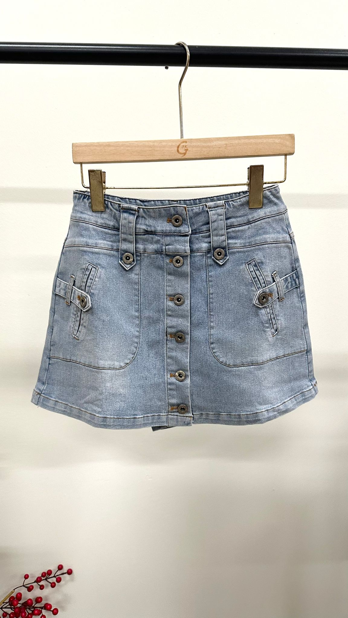 (D2136)Denim Shorts