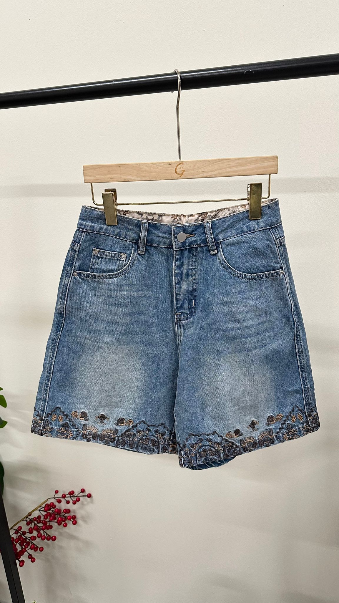 (D2138)Denim Pants