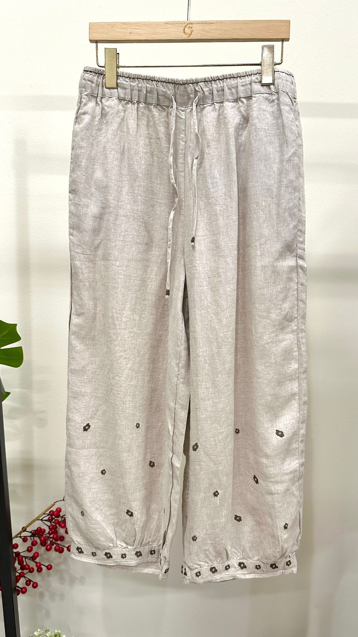 (D2142)Linen Pants