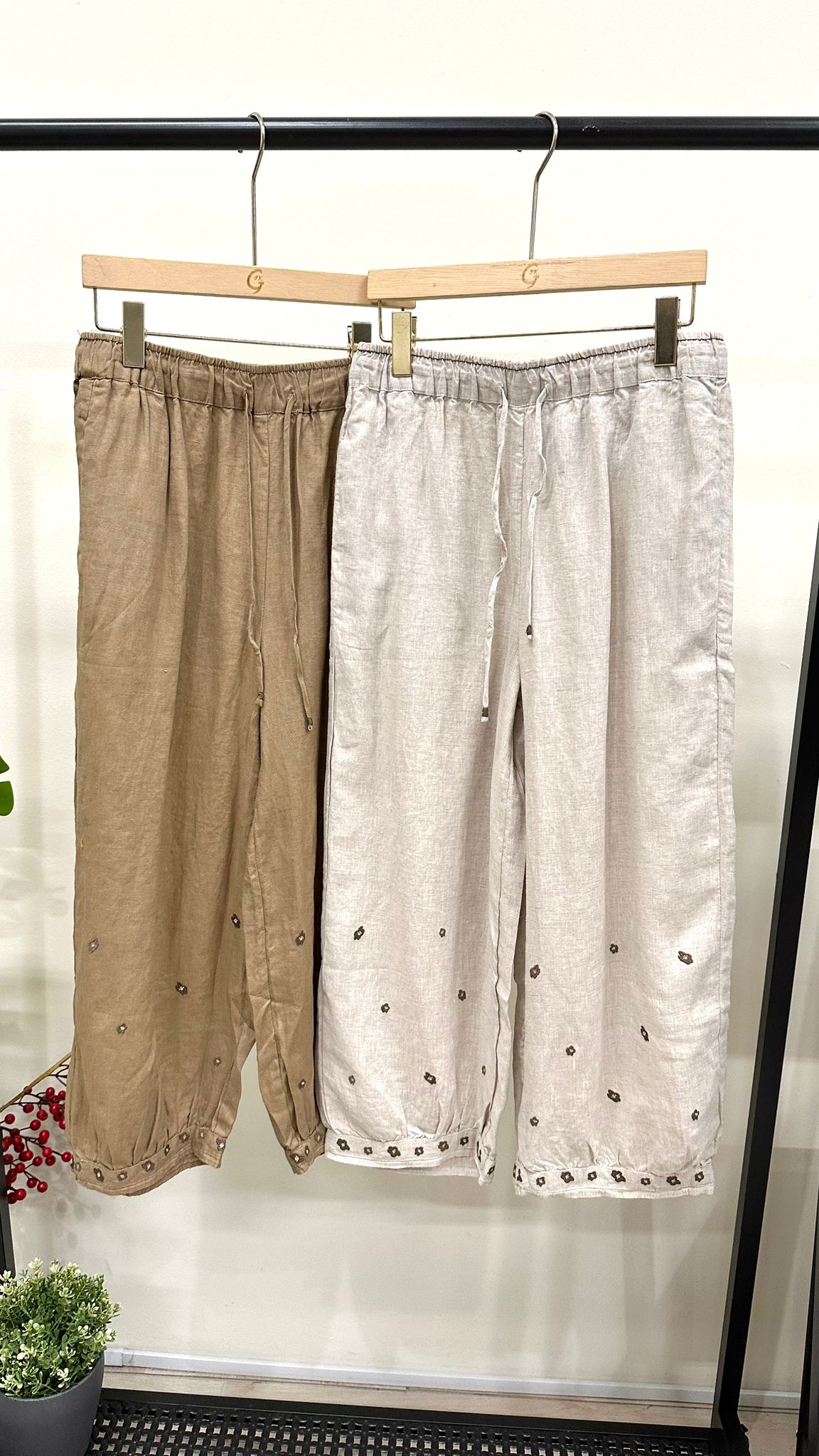 (D2142)Linen Pants