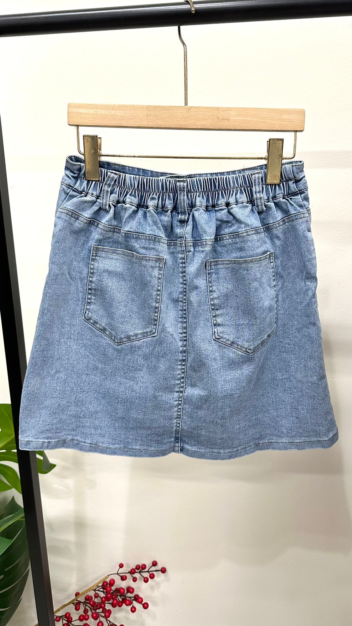 (D2148)Denim Skirt