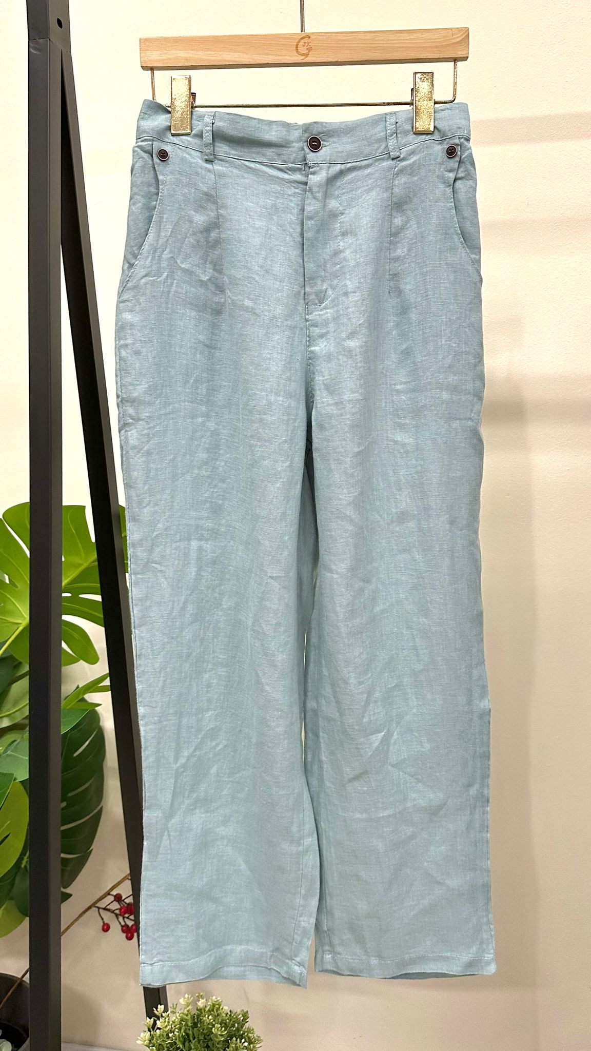 (D2151)Linen Pants